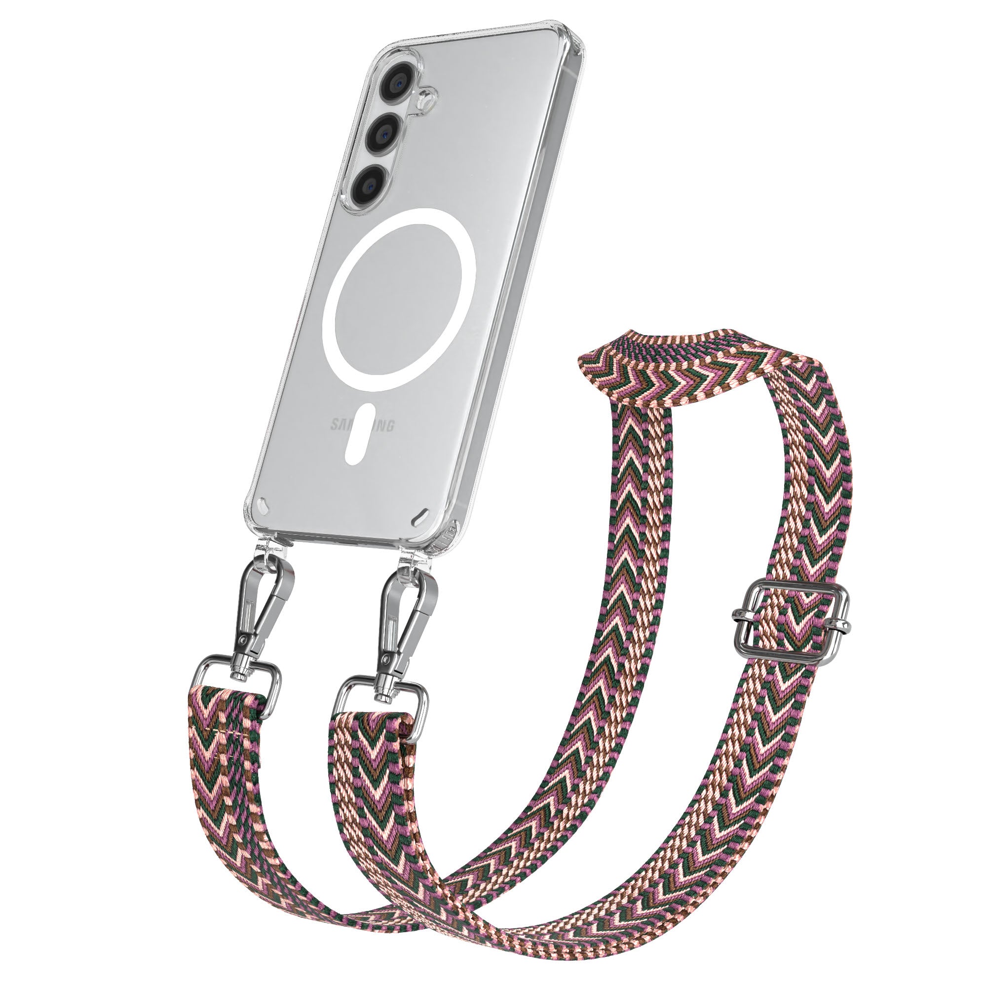 Samsung Galaxy S24 Handykette MagSafe mit verstellbarem Boho Band Set