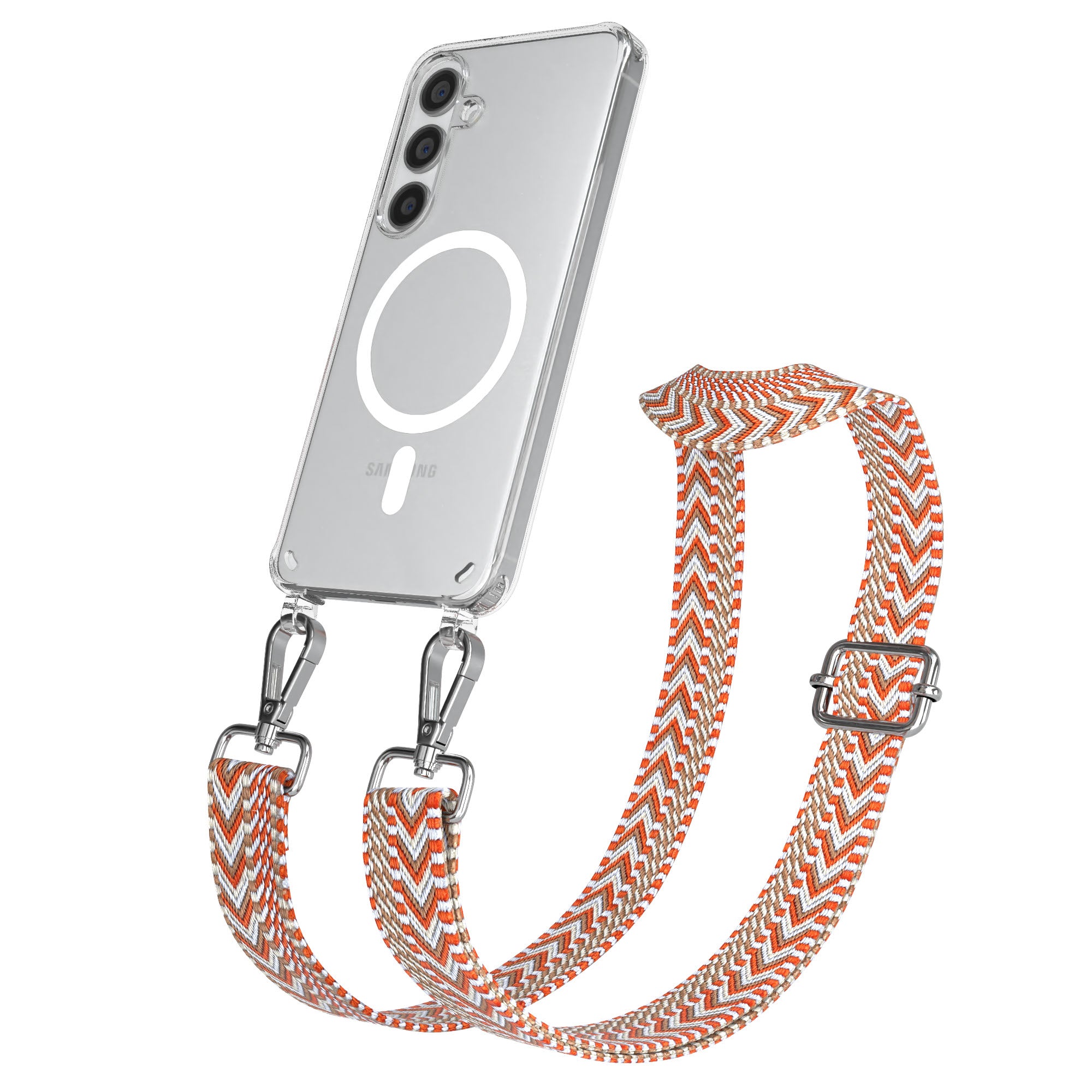 Samsung Galaxy S24 Handykette MagSafe mit verstellbarem Boho Band Set