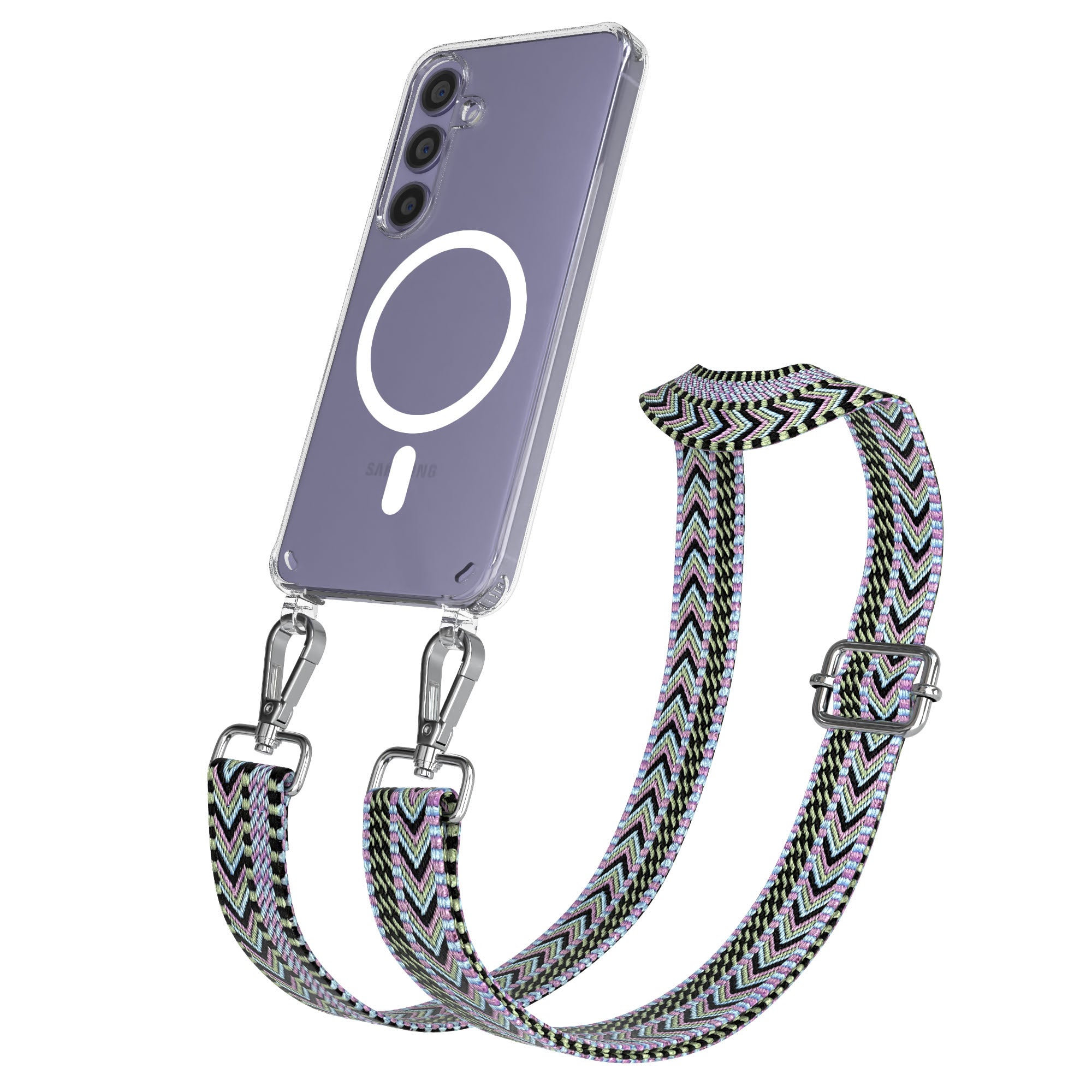 Samsung Galaxy S24 Handykette MagSafe mit verstellbarem Boho Band Set