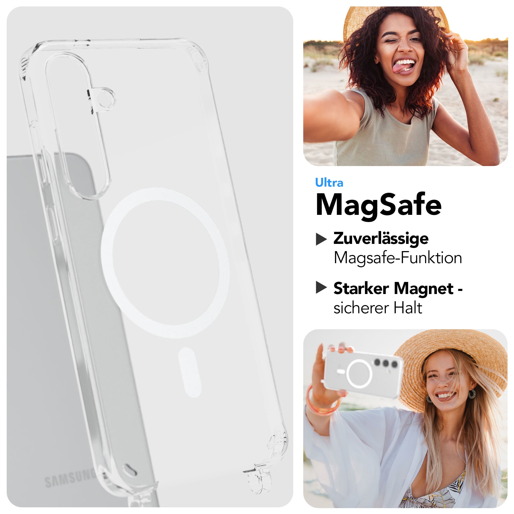 Samsung Galaxy S24 Plus Handykette MagSafe Boho Band verstellbar EAZY CASE