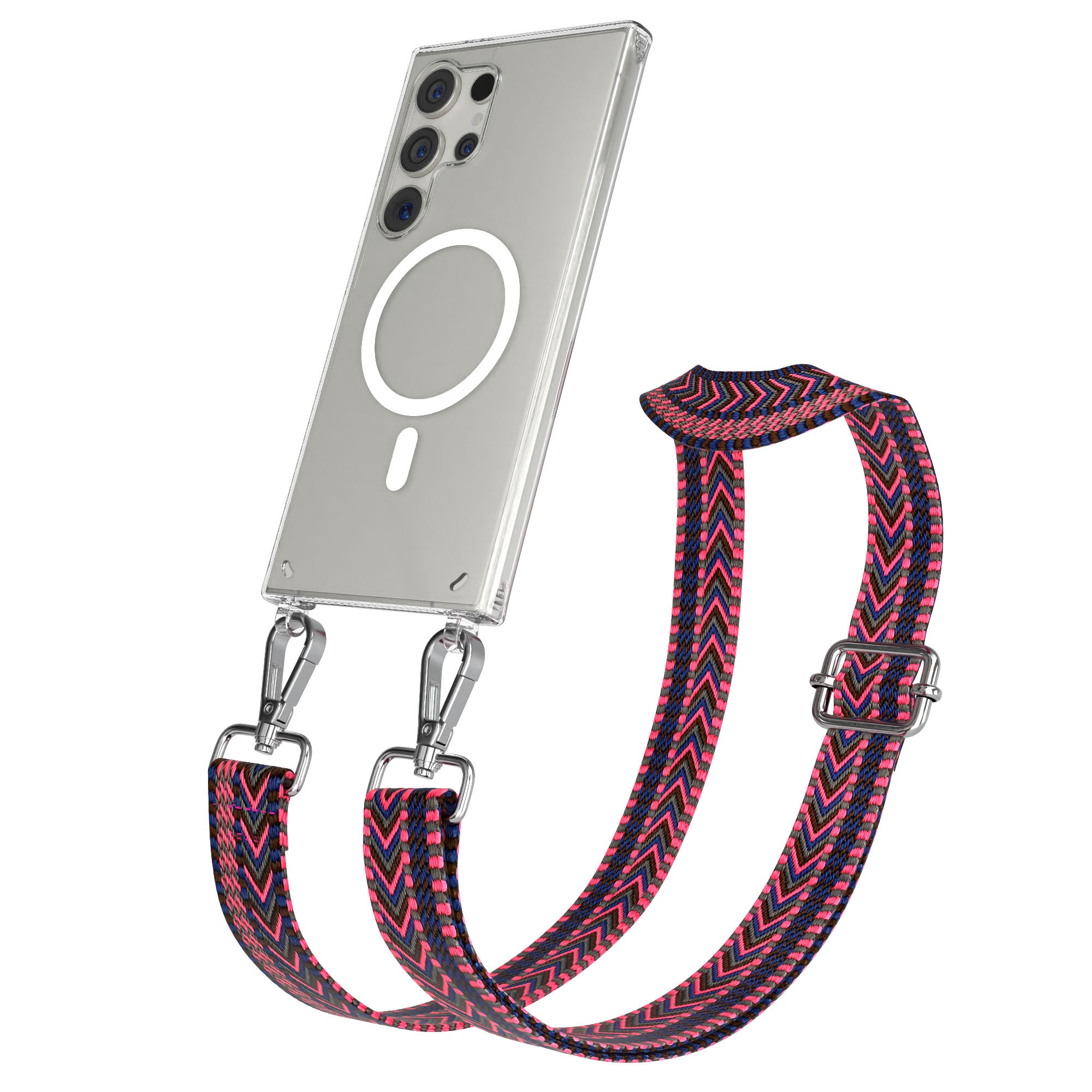 Samsung Galaxy S24 Ultra Handykette mit MagSafe Halterung und Boho Band