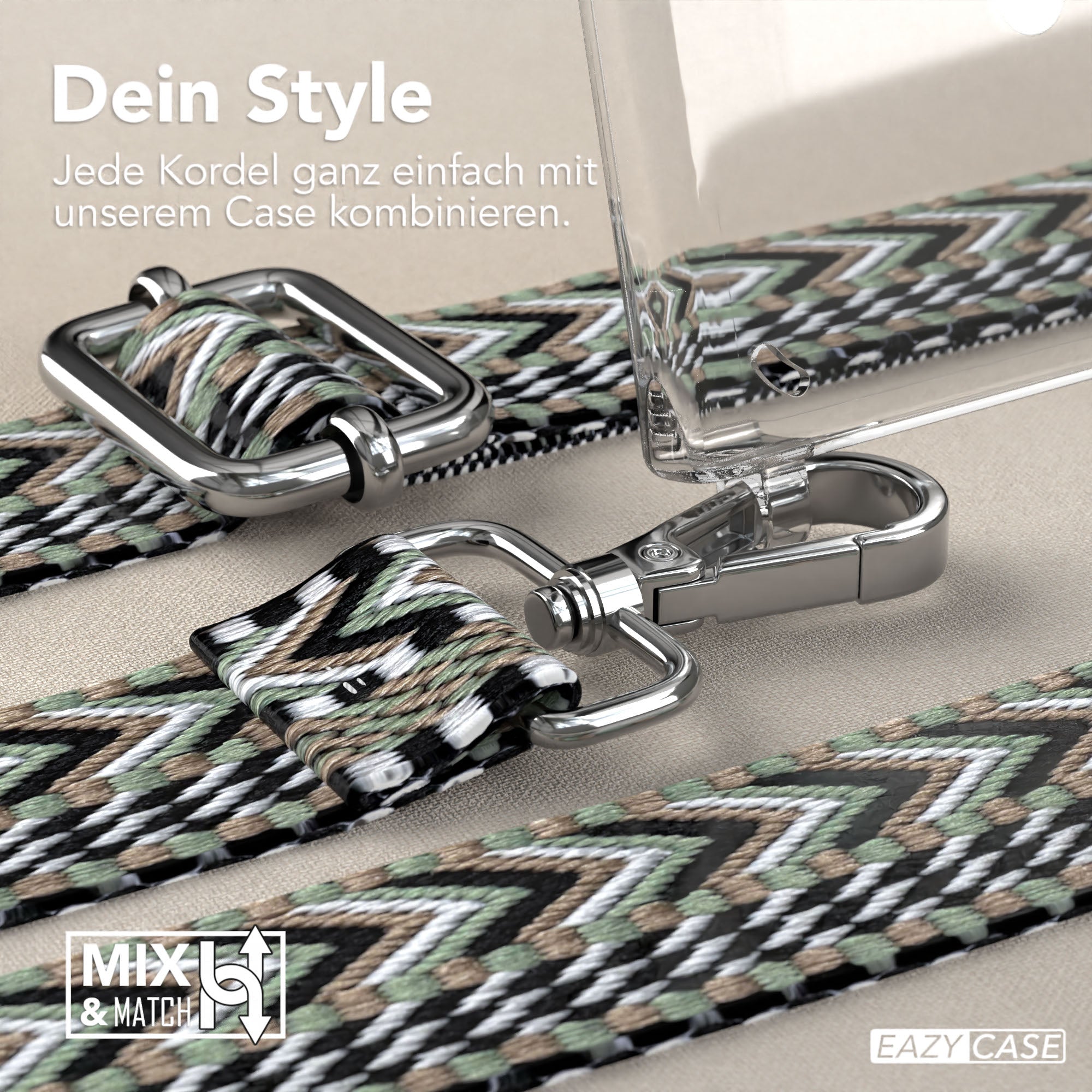 Samsung Galaxy S24 Ultra Handykette mit MagSafe Halterung und Boho Band