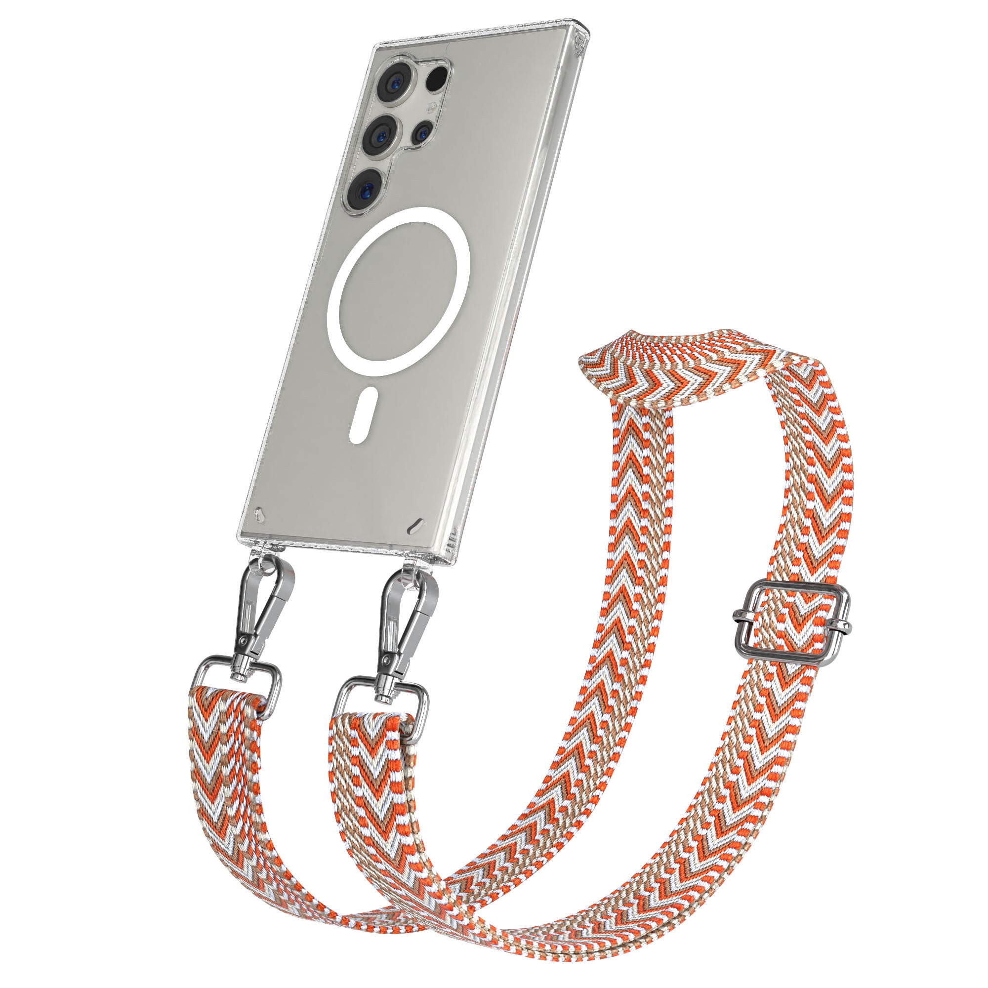 Samsung Galaxy S24 Ultra Handykette mit MagSafe Halterung und Boho Band