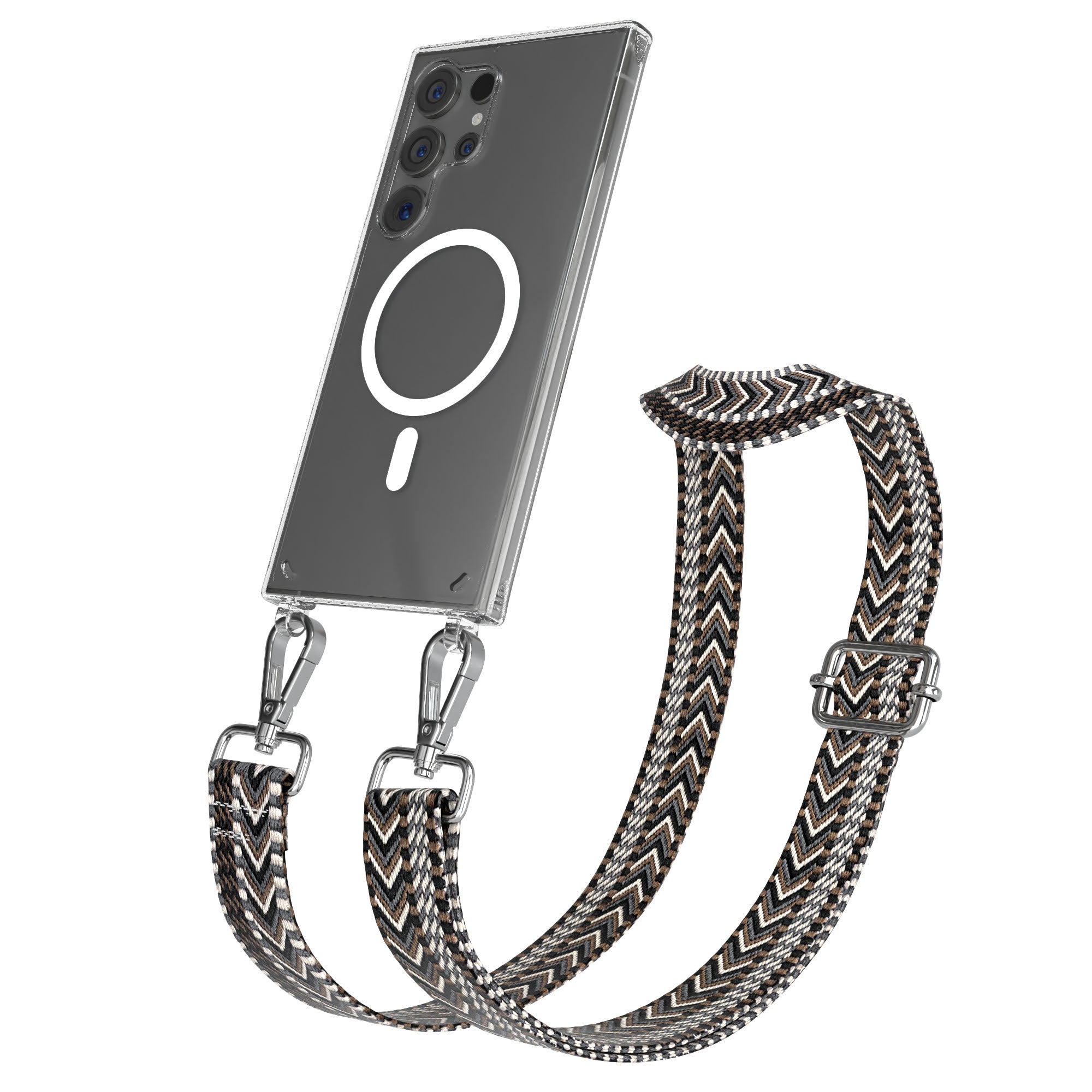 Samsung Galaxy S24 Ultra Handykette mit MagSafe Halterung und Boho Band