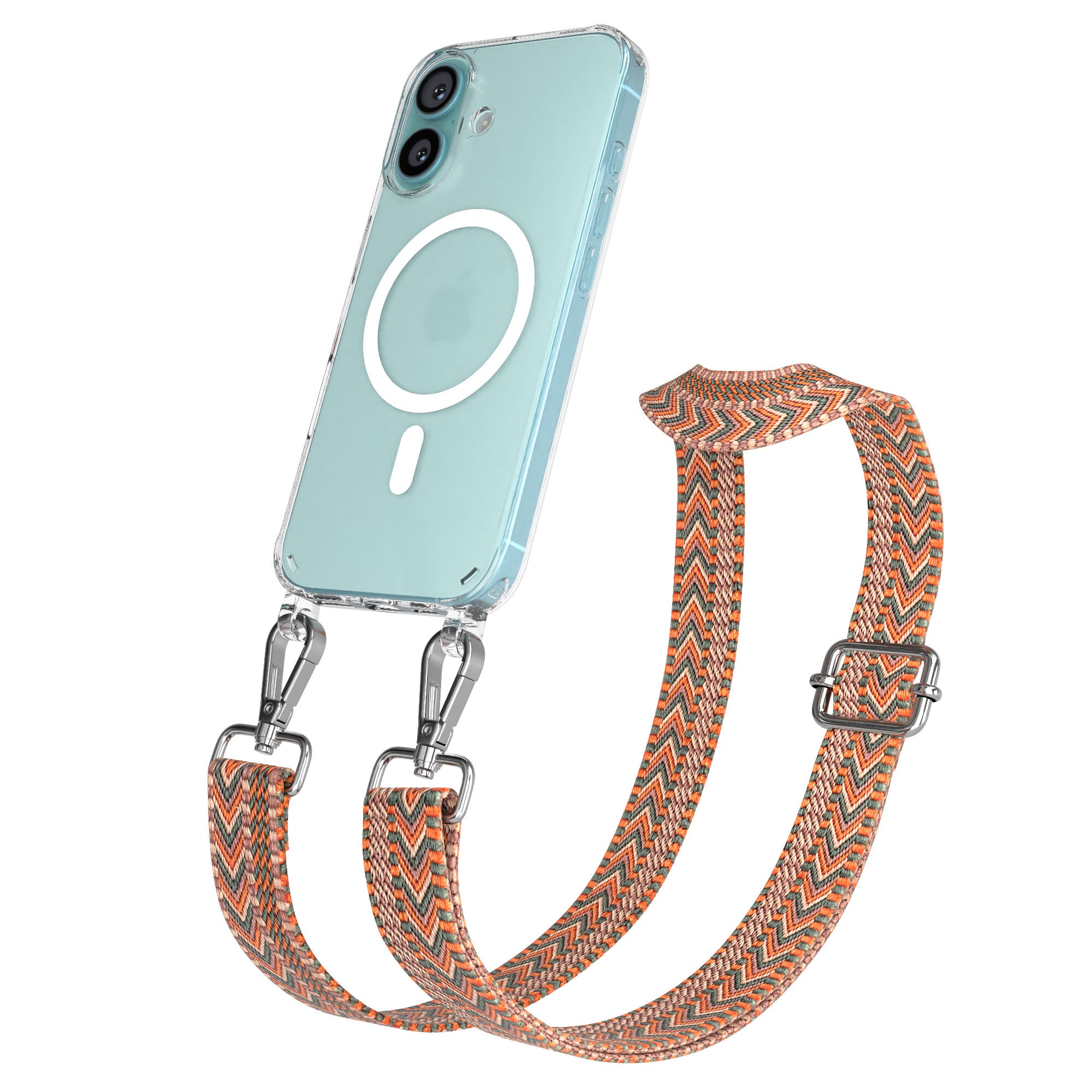 iPhone 16 MagSafe Handykette mit verstellbarem Boho Trageriemen von EAZY CASE