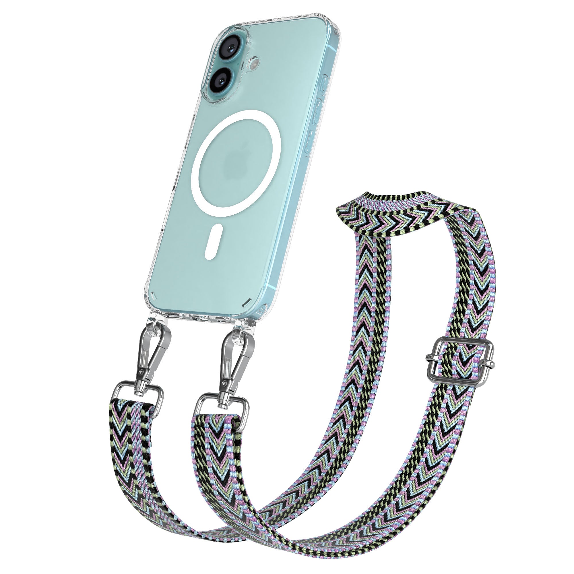 iPhone 16 MagSafe Handykette mit verstellbarem Boho Trageriemen von EAZY CASE
