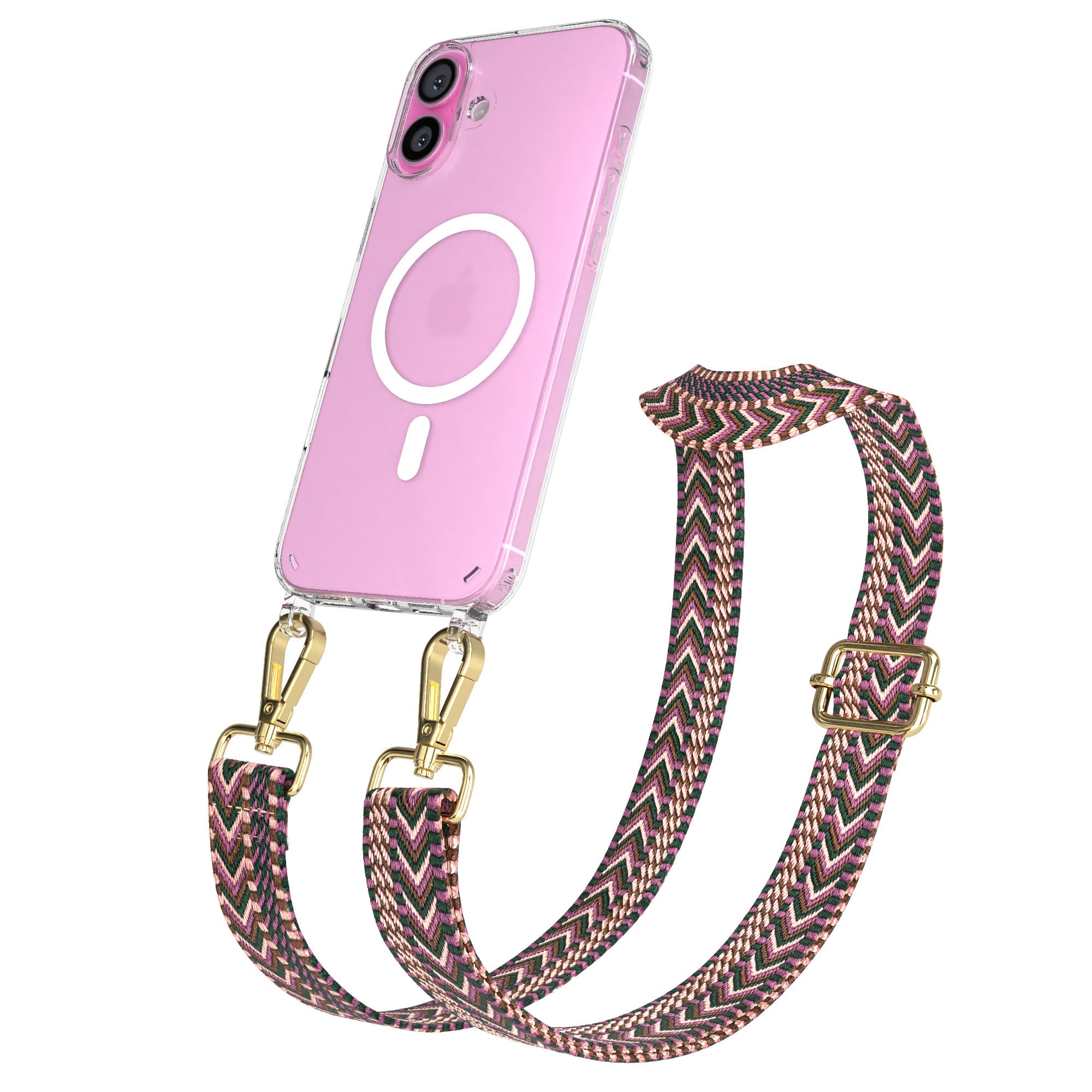 iPhone 16 Plus MagSafe Handykette mit Boho Band Set EAZY CASE