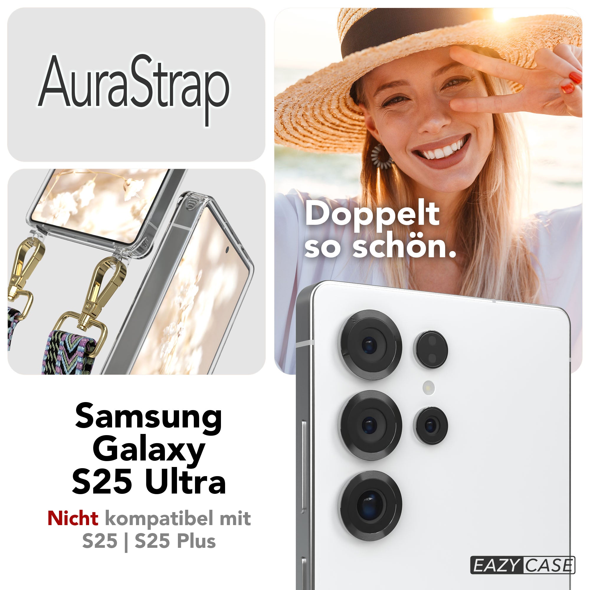 Samsung Galaxy S25 Ultra Handykette MagSafe mit verstellbarem Boho Band