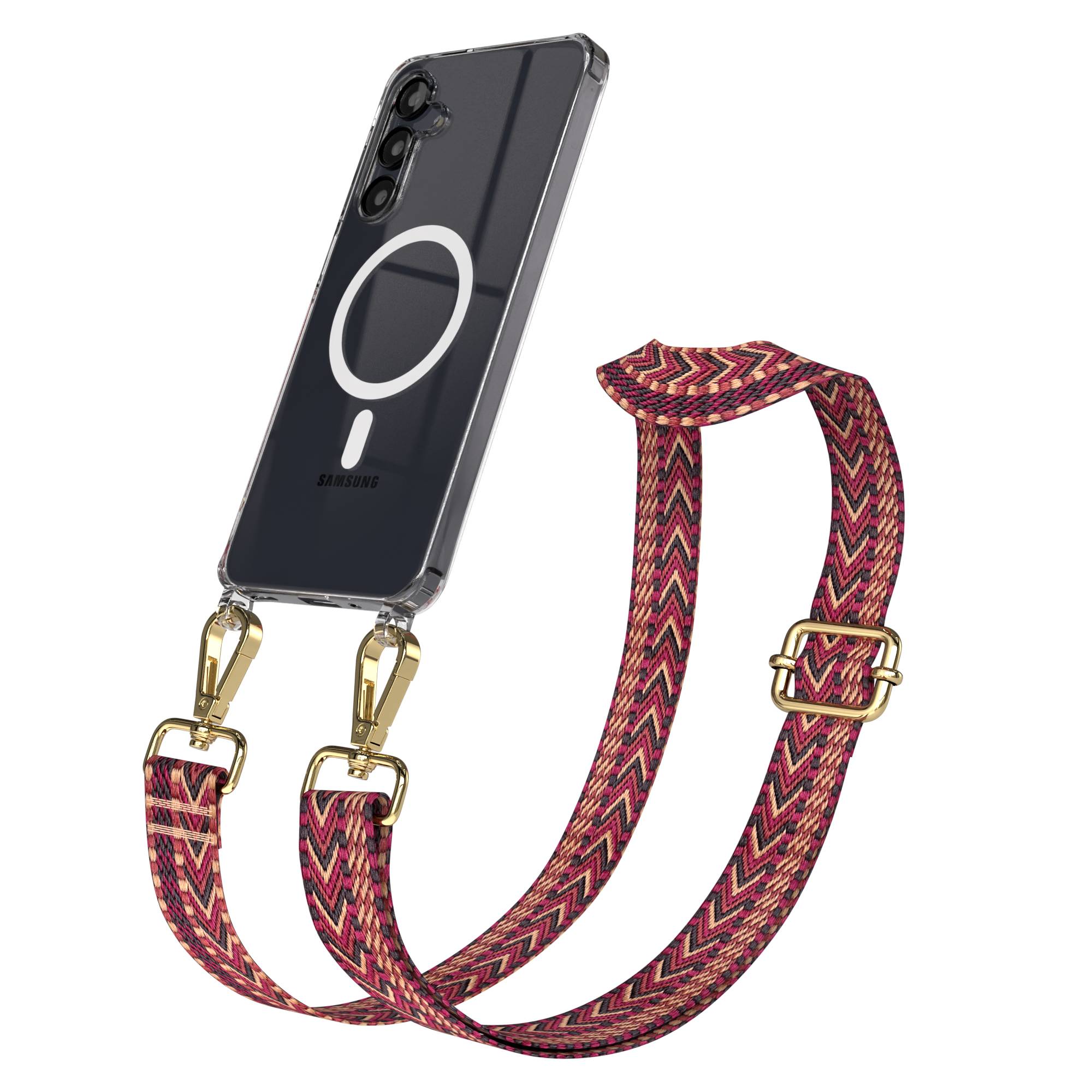 Samsung Galaxy A16 Handykette mit MagSafe und Boho Band verstellbar