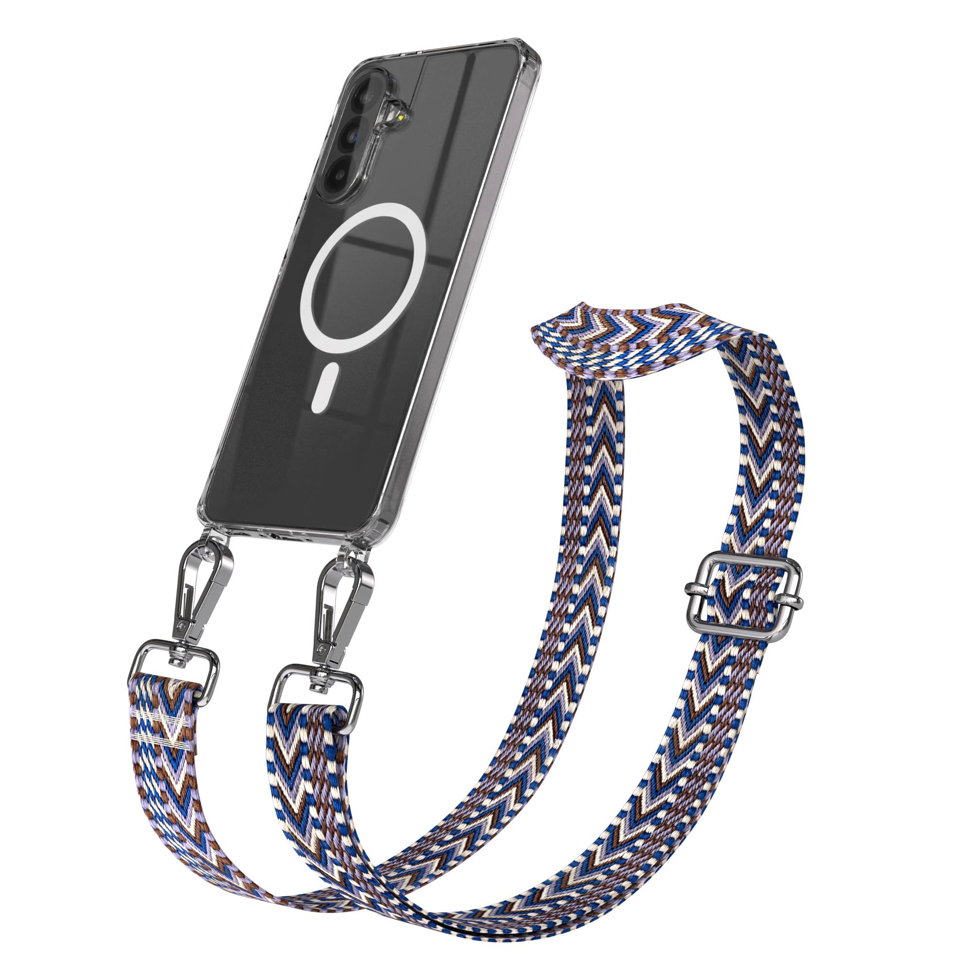 Samsung Galaxy A56 Handykette mit MagSafe Hülle und verstellbarem Boho Trageriemen