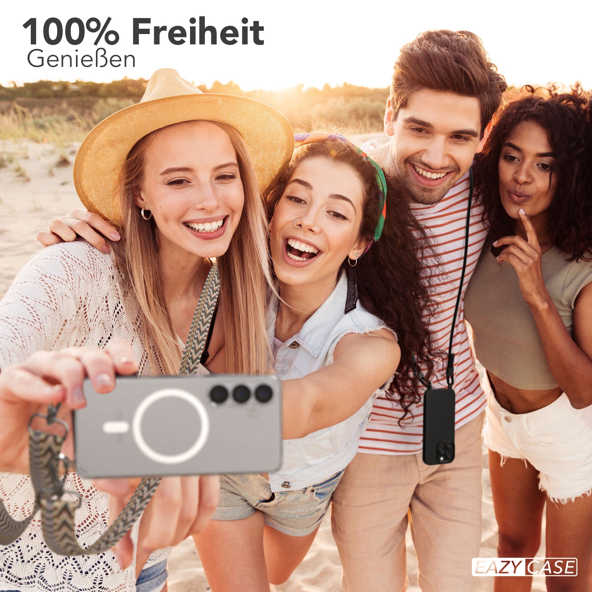 Samsung Galaxy S25 Handykette MagSafe Boho Band verstellbarer Trageriemen