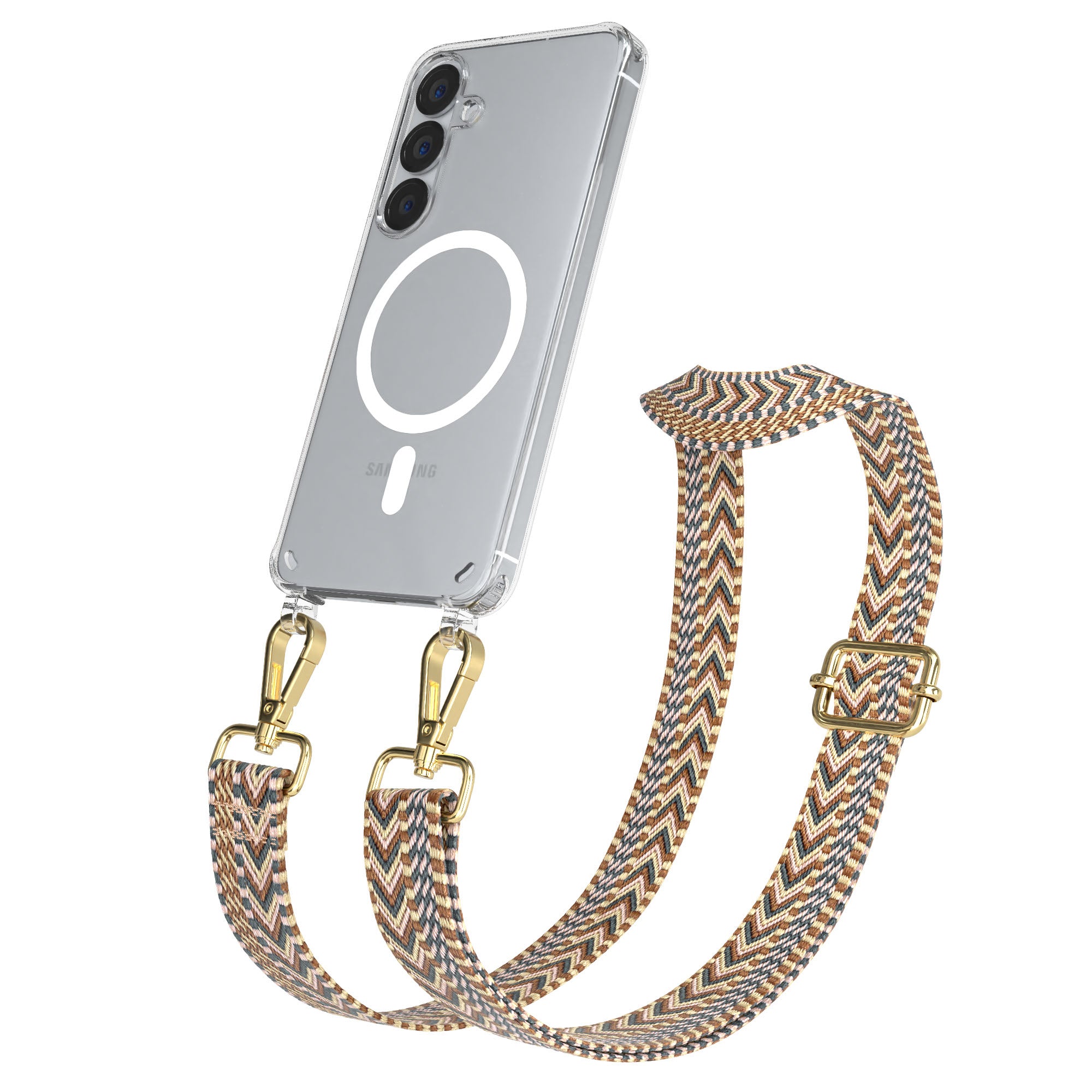 Samsung Galaxy S25 Handykette MagSafe Boho Band verstellbarer Trageriemen
