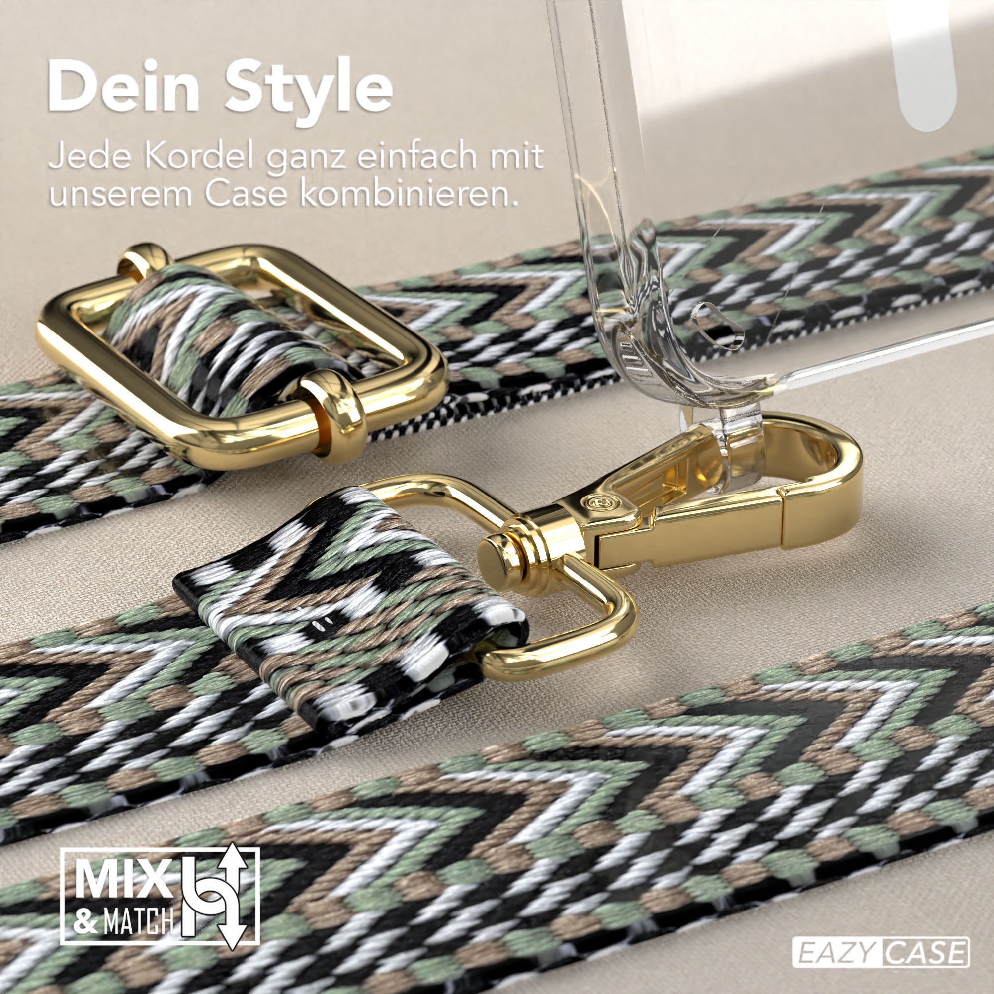 Samsung Galaxy S25 Handykette MagSafe Boho Band verstellbarer Trageriemen