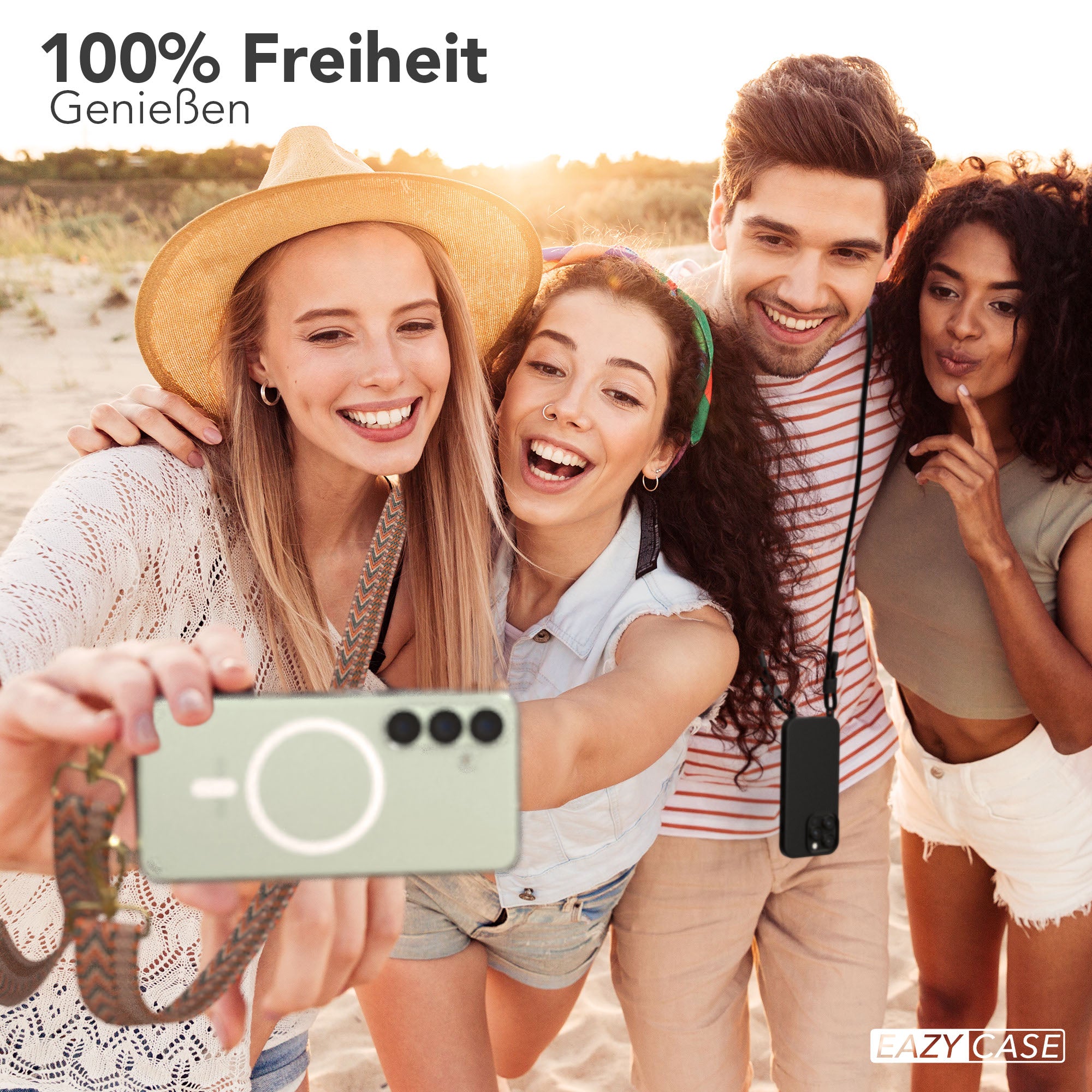 Samsung Galaxy S25 Handykette MagSafe Boho Band verstellbarer Trageriemen