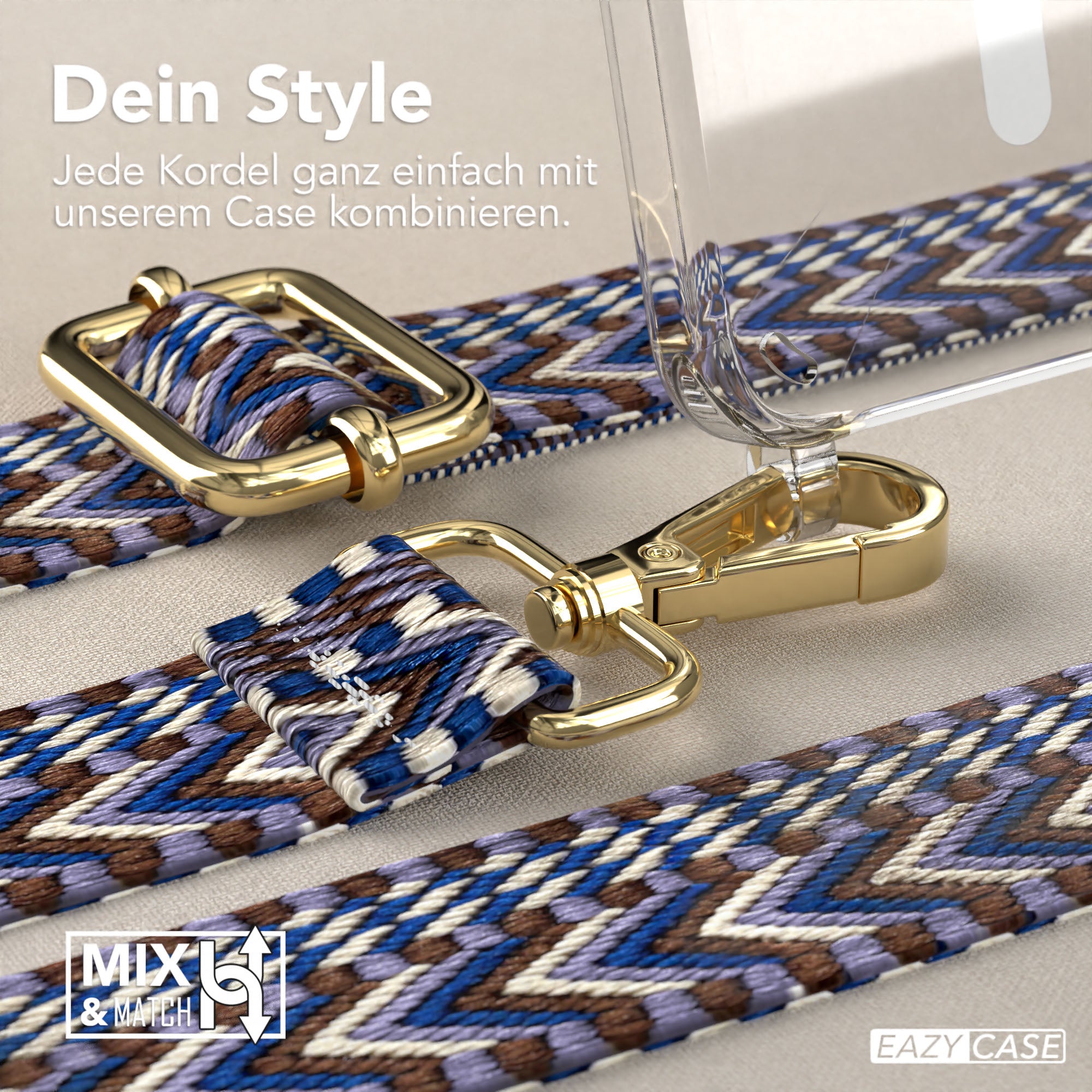 Samsung Galaxy S25 Handykette MagSafe Boho Band verstellbarer Trageriemen