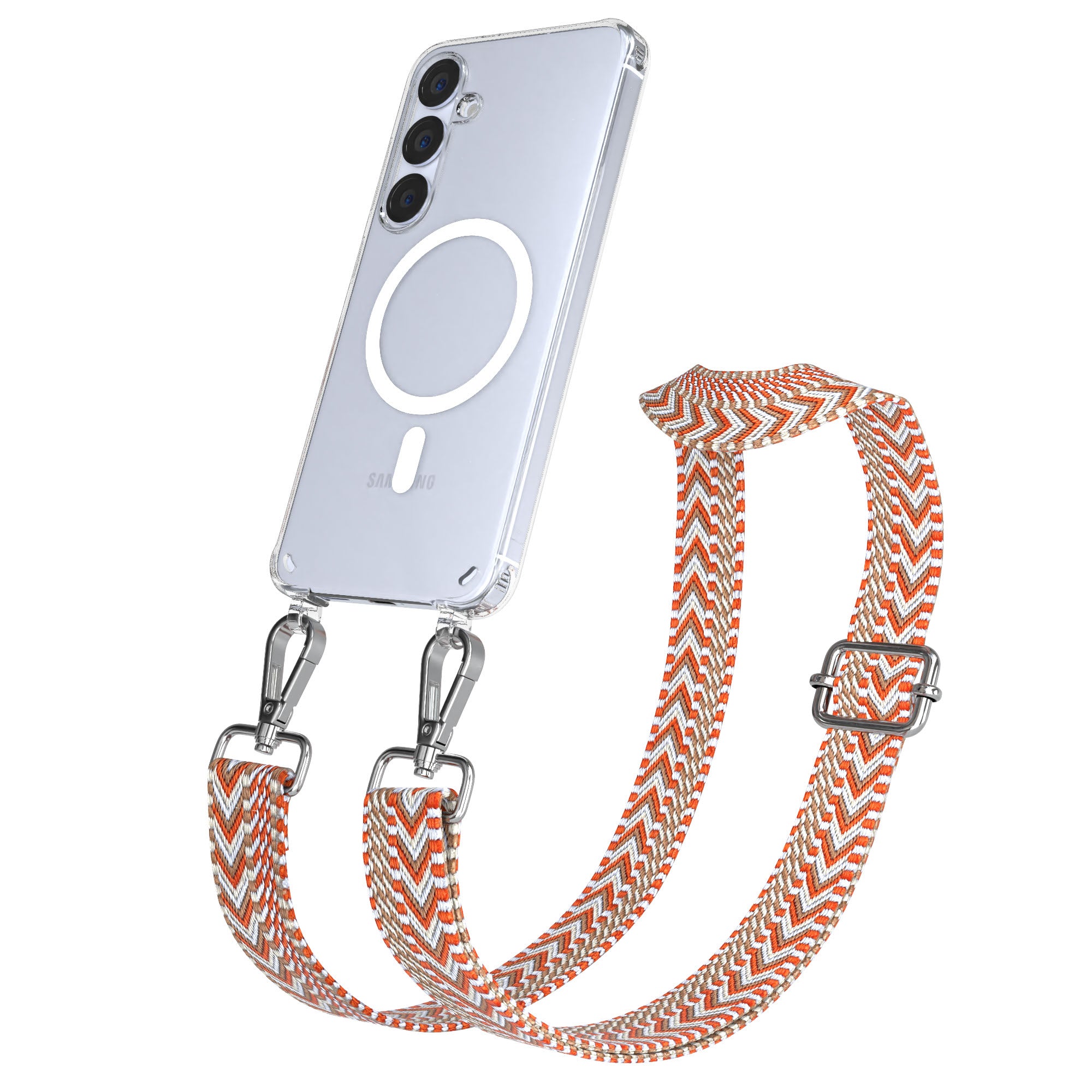 Samsung Galaxy S25 Plus MagSafe Handykette mit verstellbarem Boho Band Set