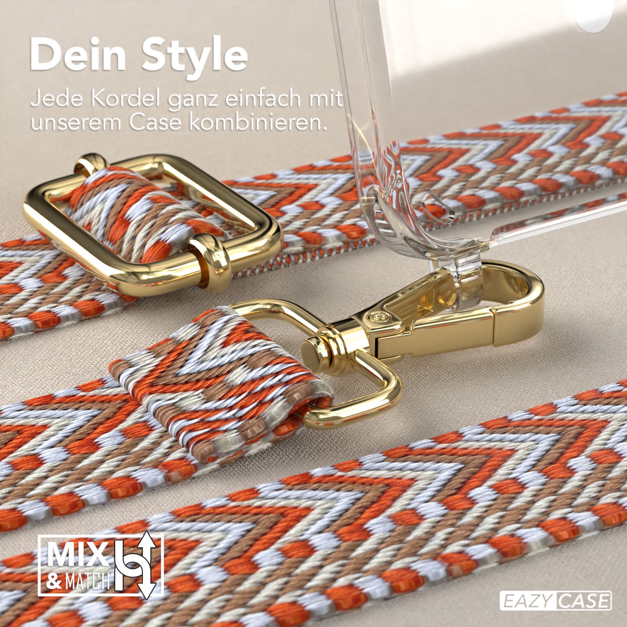 Samsung Galaxy S25 Plus MagSafe Handykette mit verstellbarem Boho Band Set