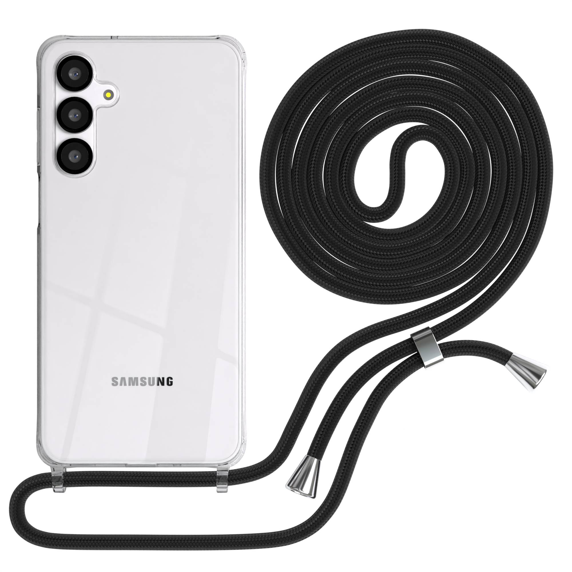 Galaxy A-6 Serie transparente Hülle + Kordel