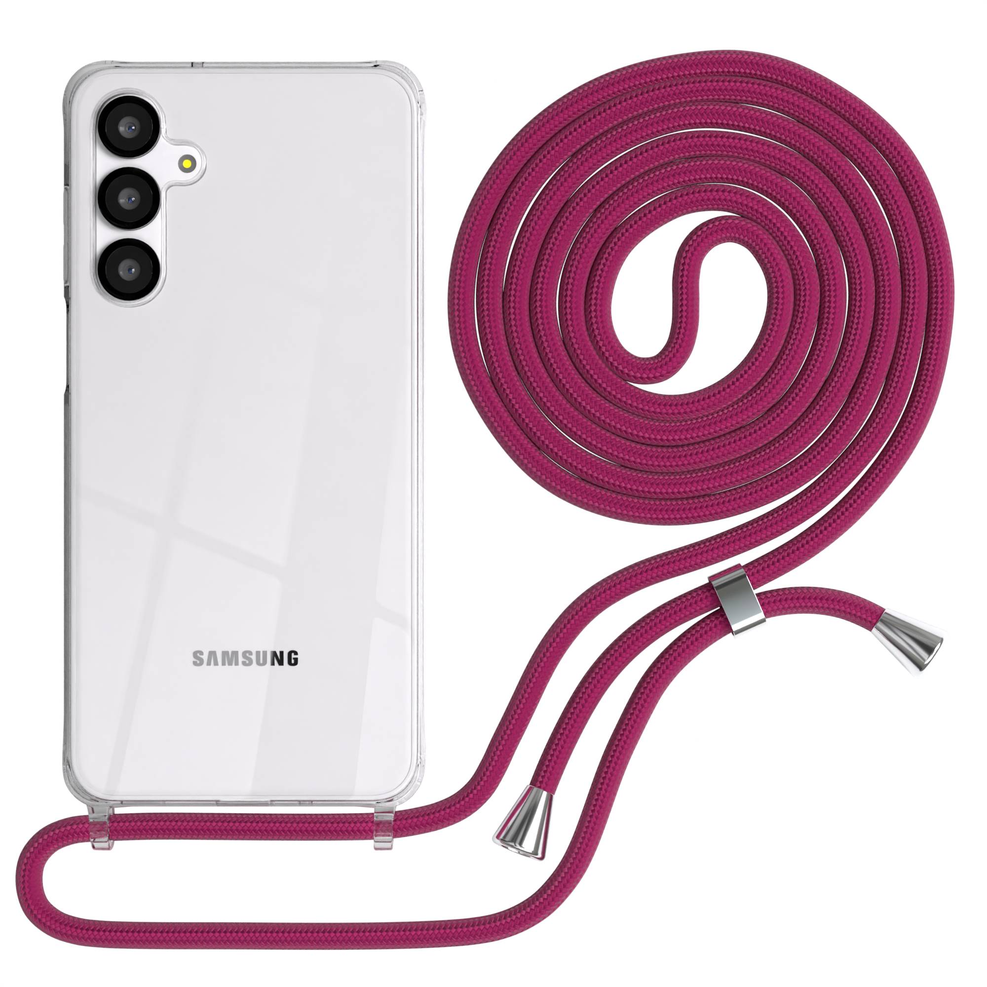 Galaxy A-6 Serie transparente Hülle + Kordel
