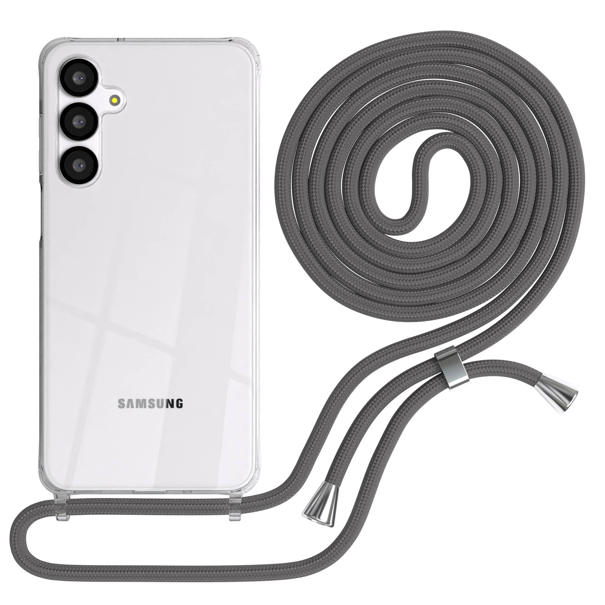 Galaxy A-6 Serie transparente Hülle + Kordel
