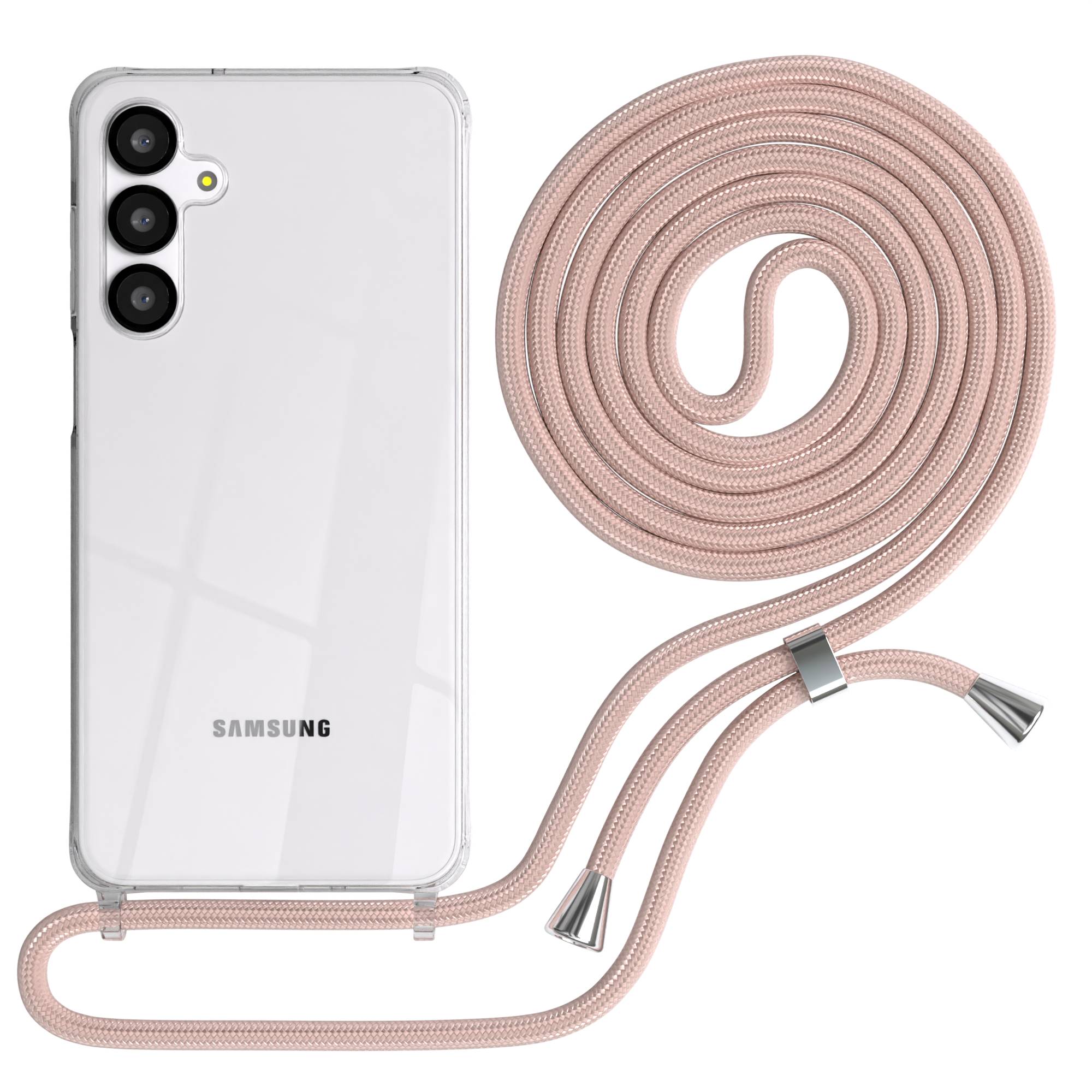 Galaxy A-6 Serie transparente Hülle + Kordel