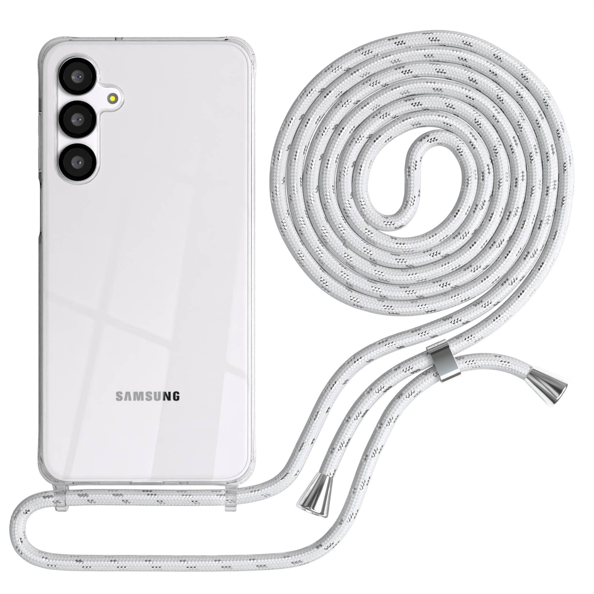 Galaxy A16 transparente Hülle + Kordel