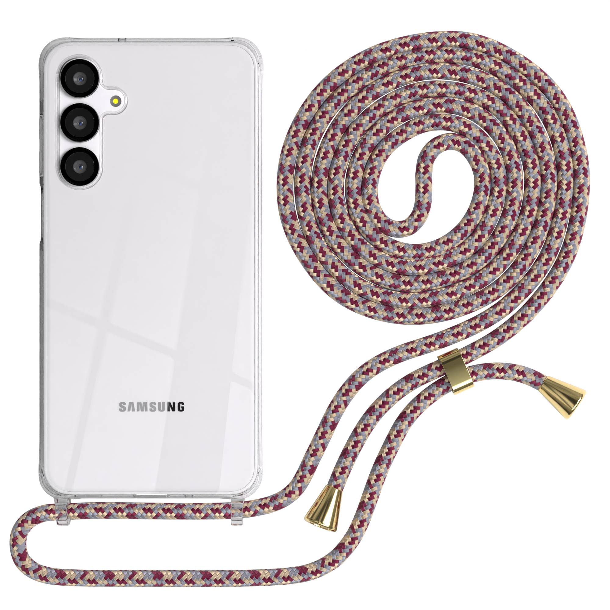 Galaxy A-6 Serie transparente Hülle + Kordel