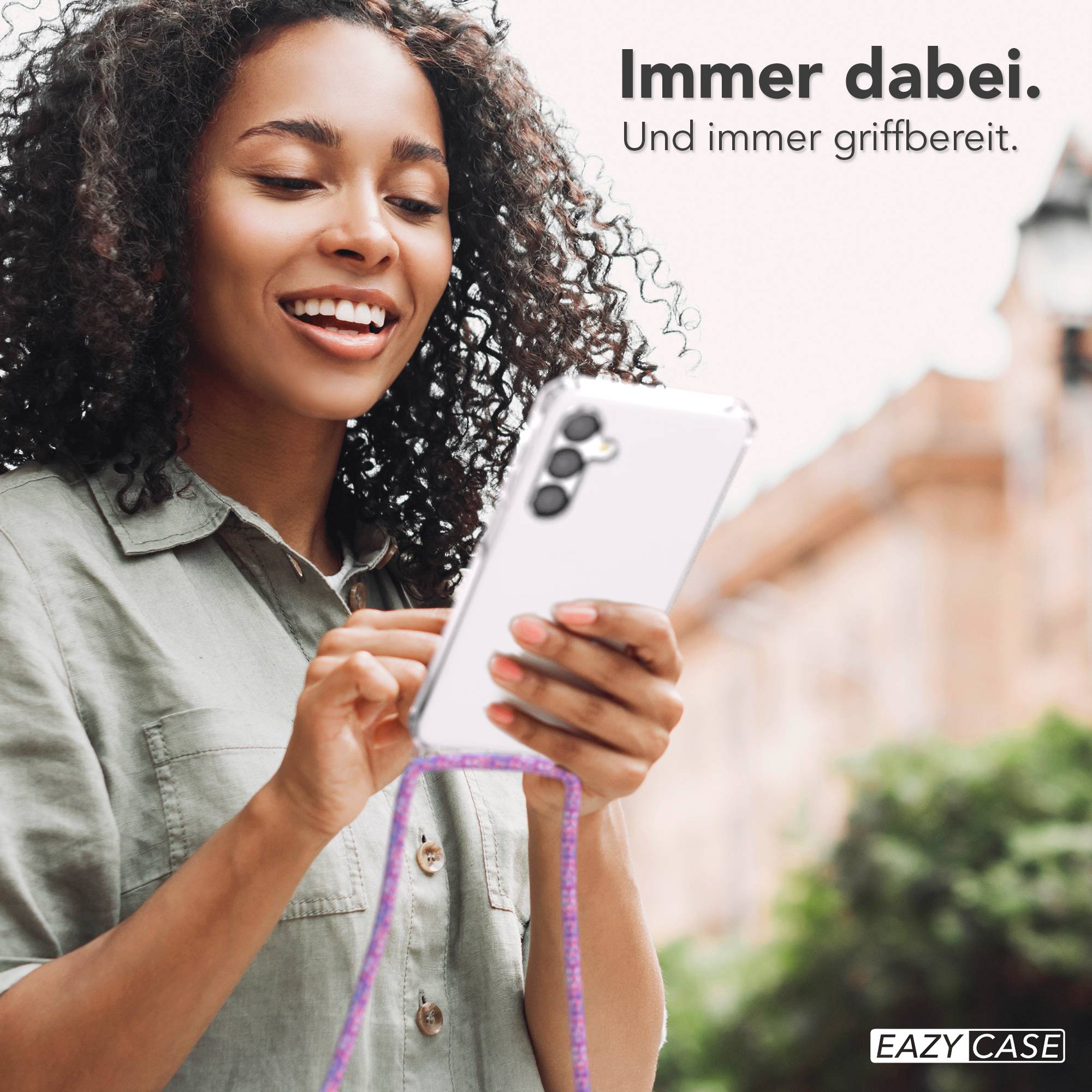 Galaxy A16 transparente Hülle + Kordel