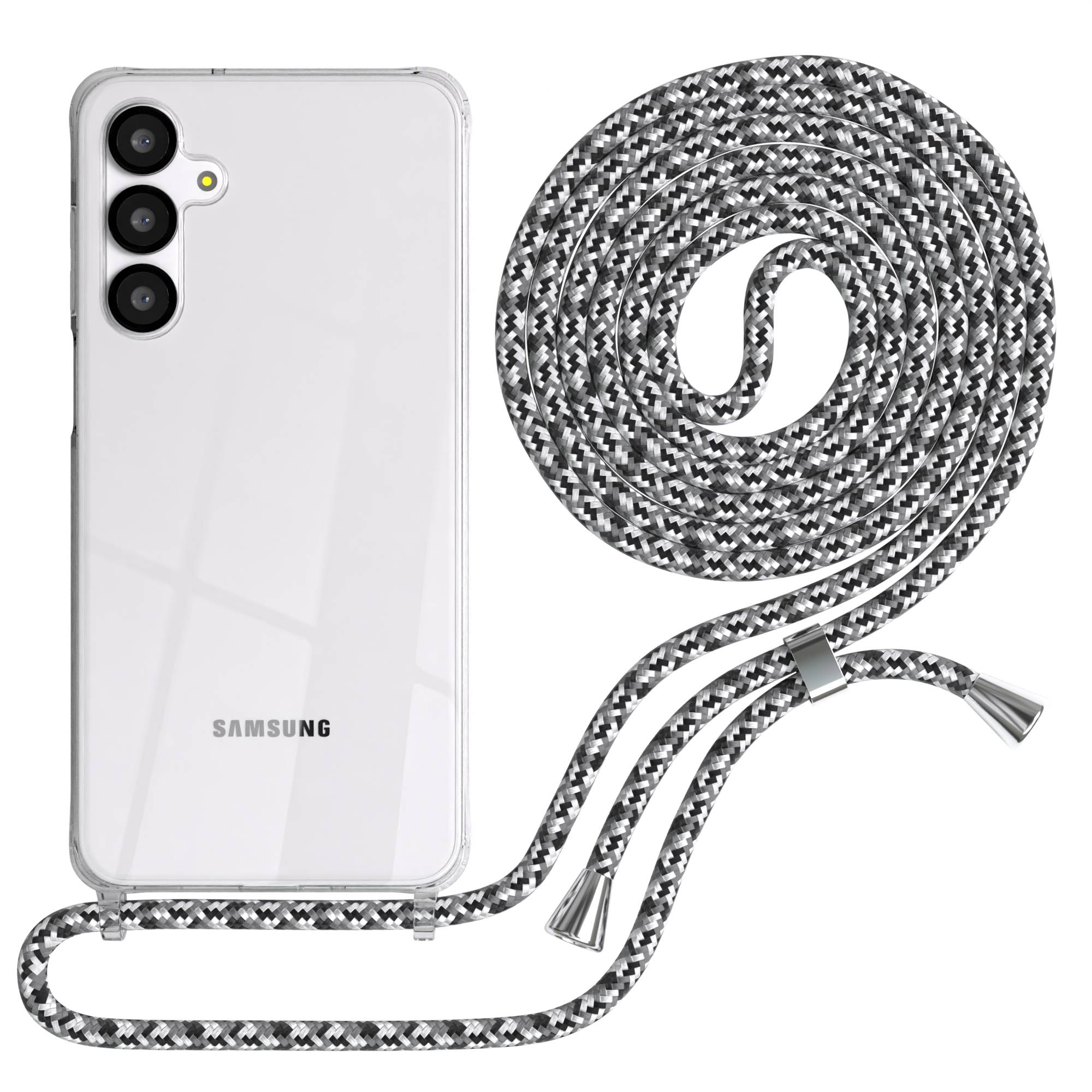 Galaxy A-6 Serie transparente Hülle + Kordel