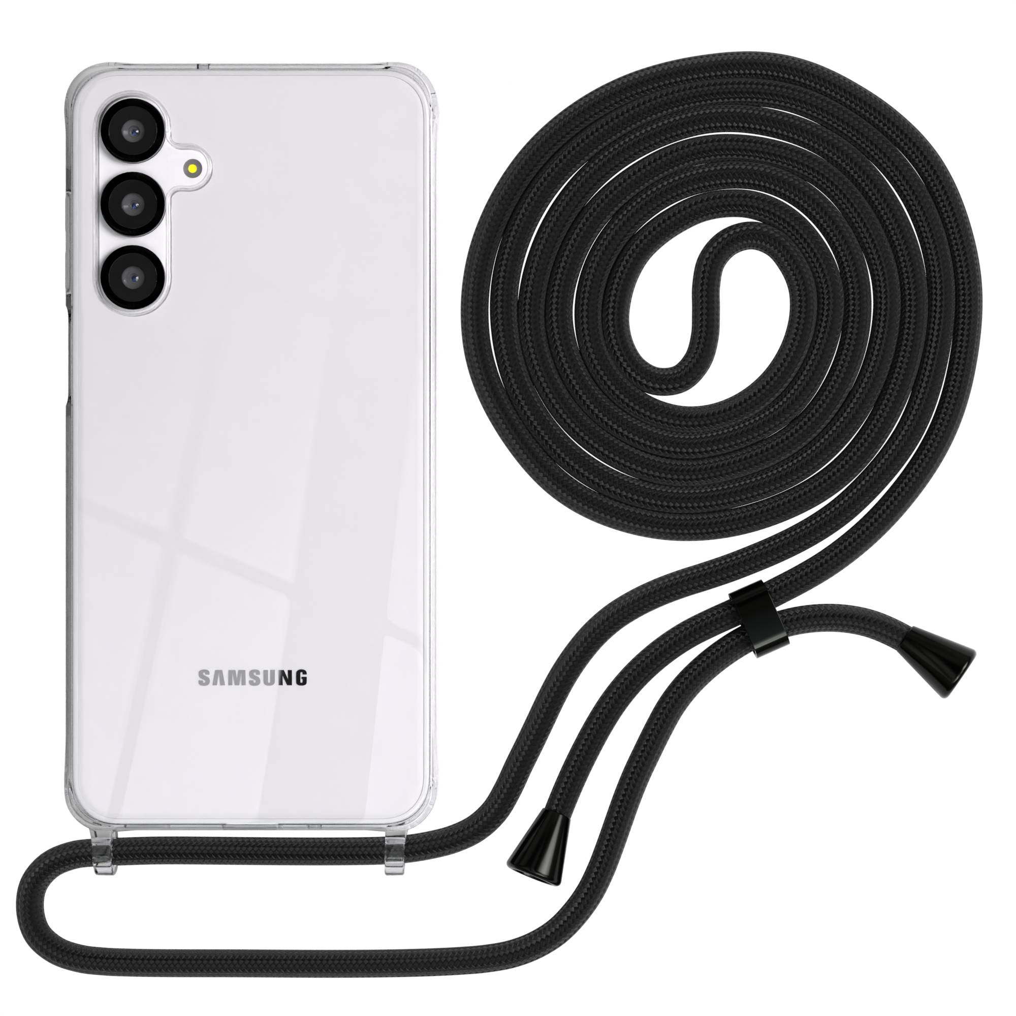Galaxy A-6 Serie transparente Hülle + Kordel