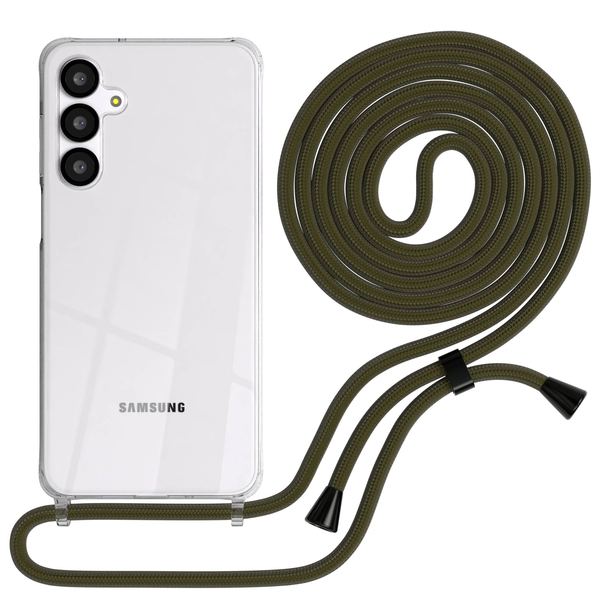 Galaxy A-6 Serie transparente Hülle + Kordel