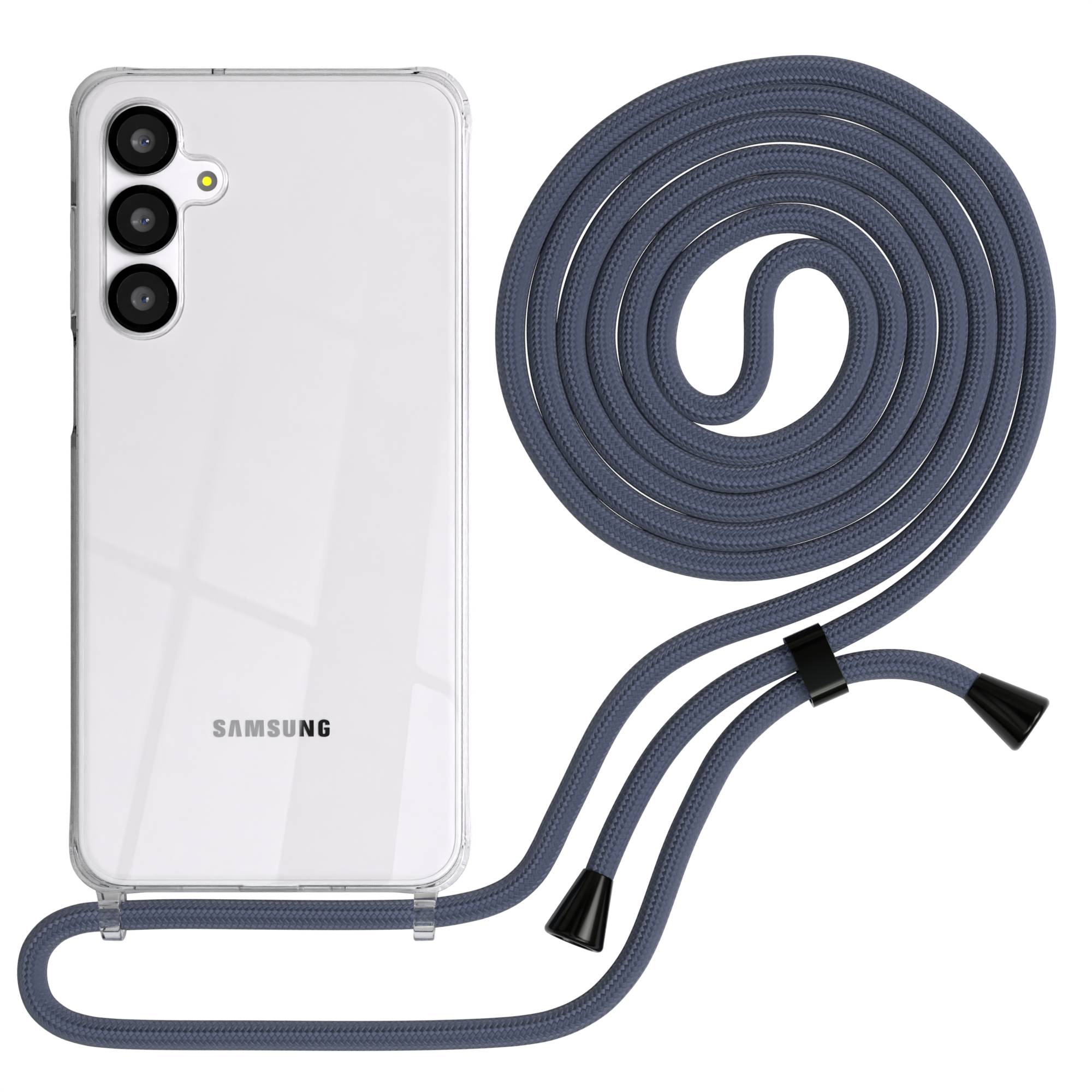 Galaxy A-6 Serie transparente Hülle + Kordel