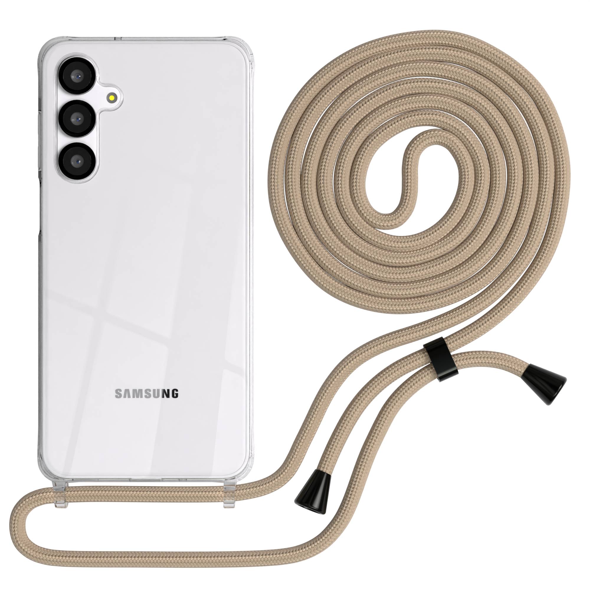 Galaxy A-6 Serie transparente Hülle + Kordel