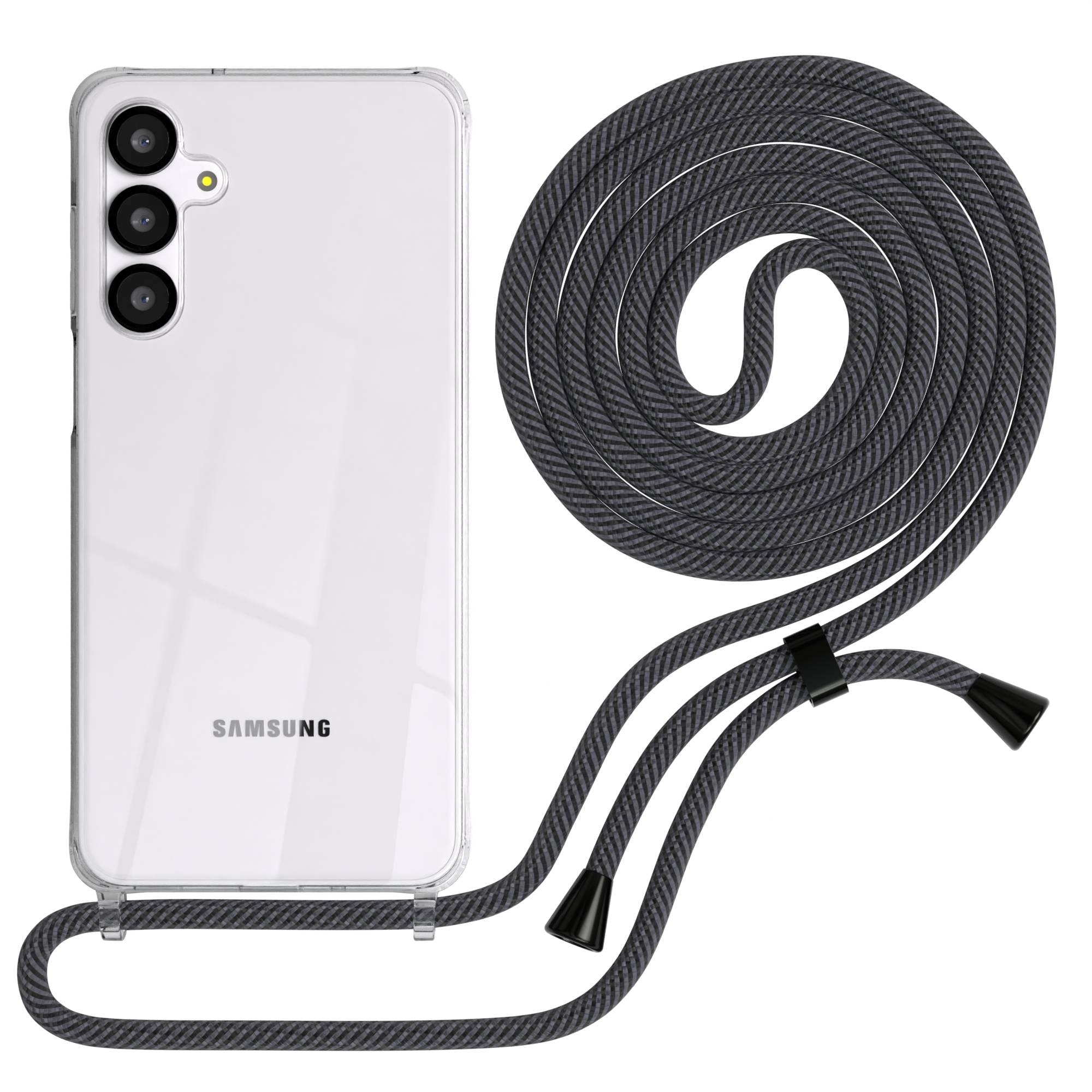 Galaxy A-6 Serie transparente Hülle + Kordel