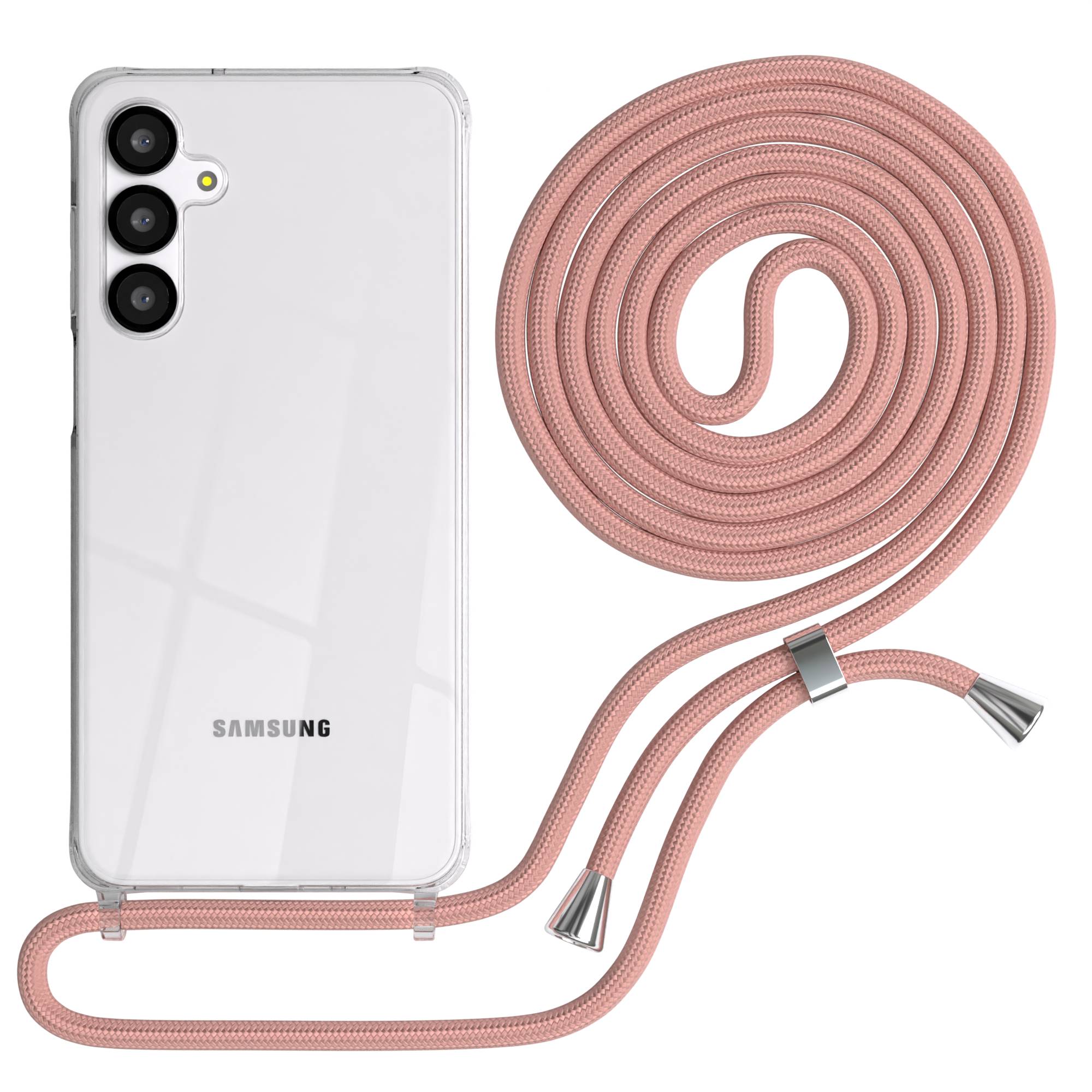 Galaxy A-6 Serie transparente Hülle + Kordel