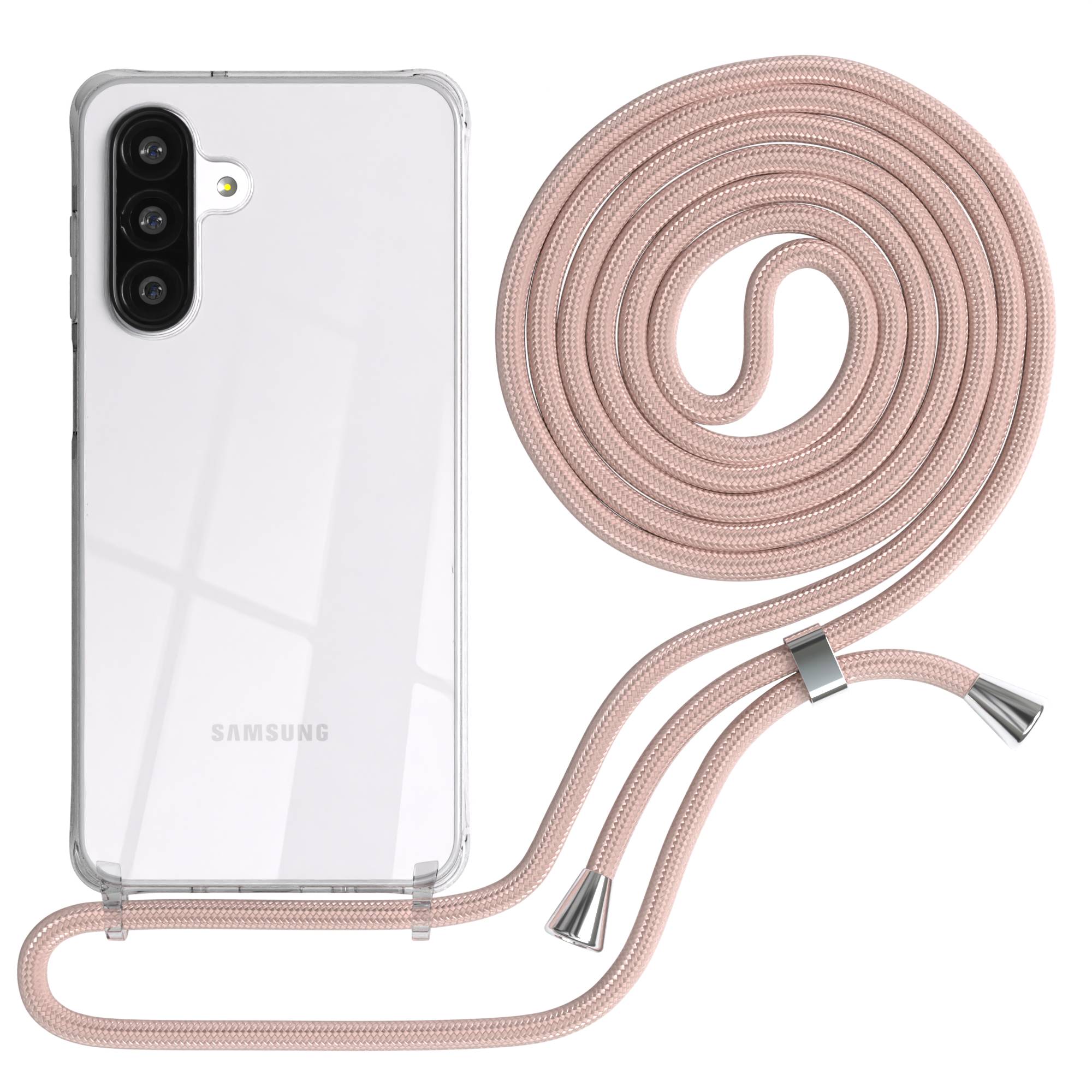 Galaxy A26 transparente Hülle + Kordel