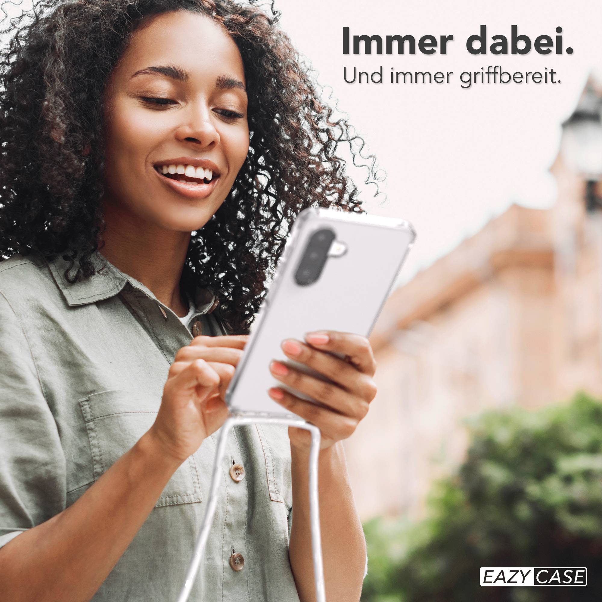 Galaxy A26 transparente Hülle + Kordel