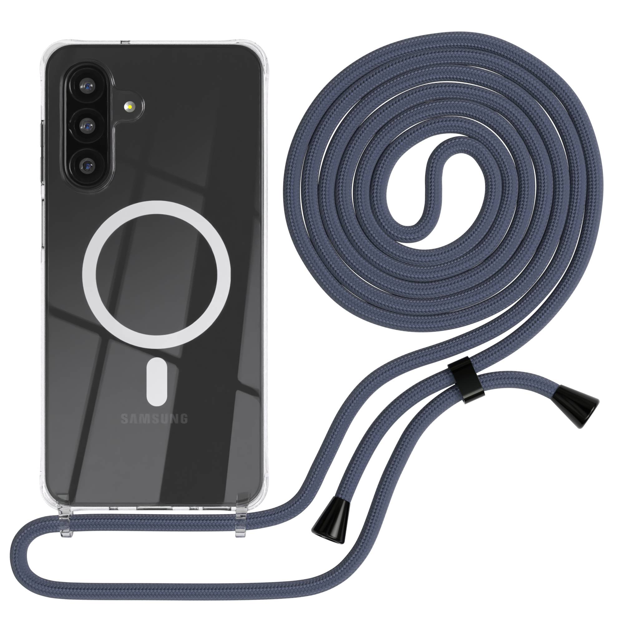 Galaxy A26 transparente Hülle + Kordel mit MagSafe