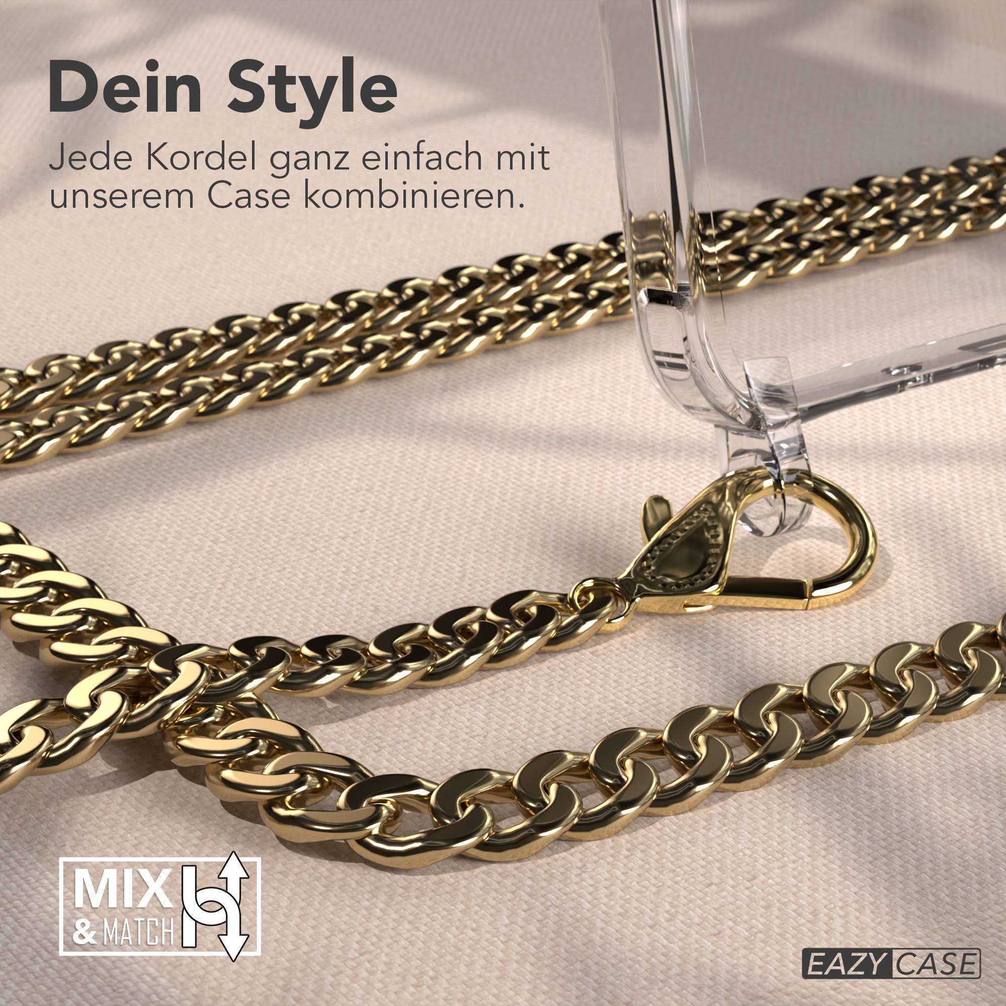 Galaxy A26 Hülle mit Metallkette + Schwarze Kordel mit MagSafe