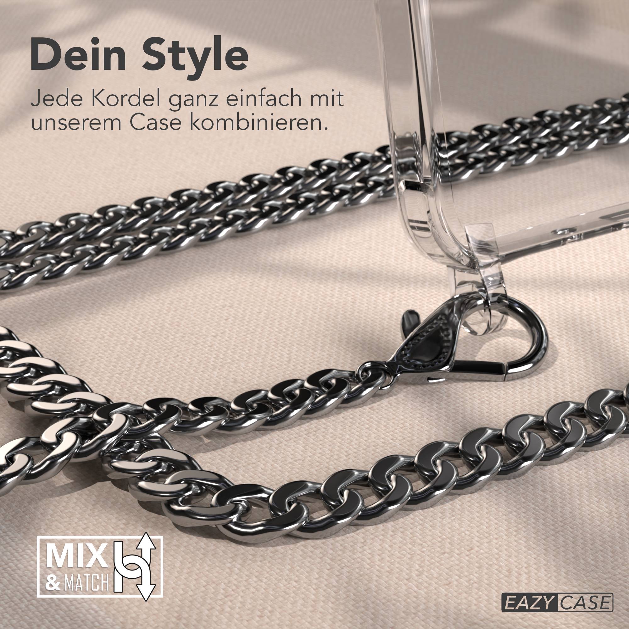 Galaxy A26 Hülle mit Metallkette + Schwarze Kordel mit MagSafe