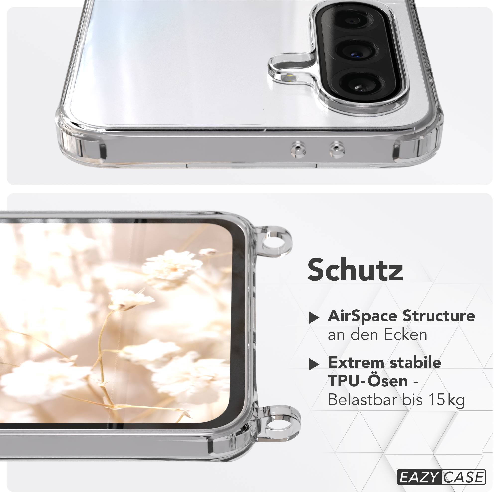 Galaxy A36 transparente Hülle + Kordel