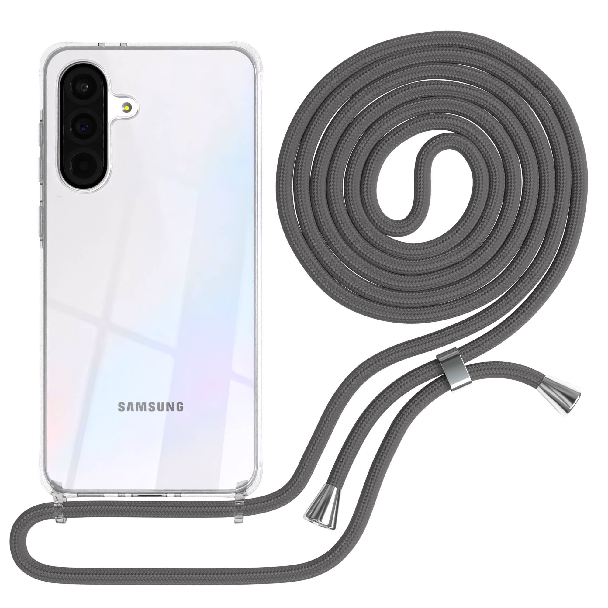 Galaxy A36 transparente Hülle + Kordel