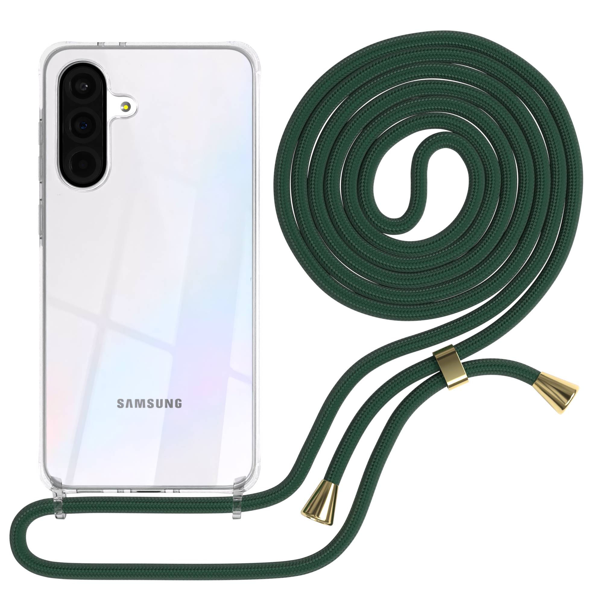 Galaxy A36 transparente Hülle + Kordel