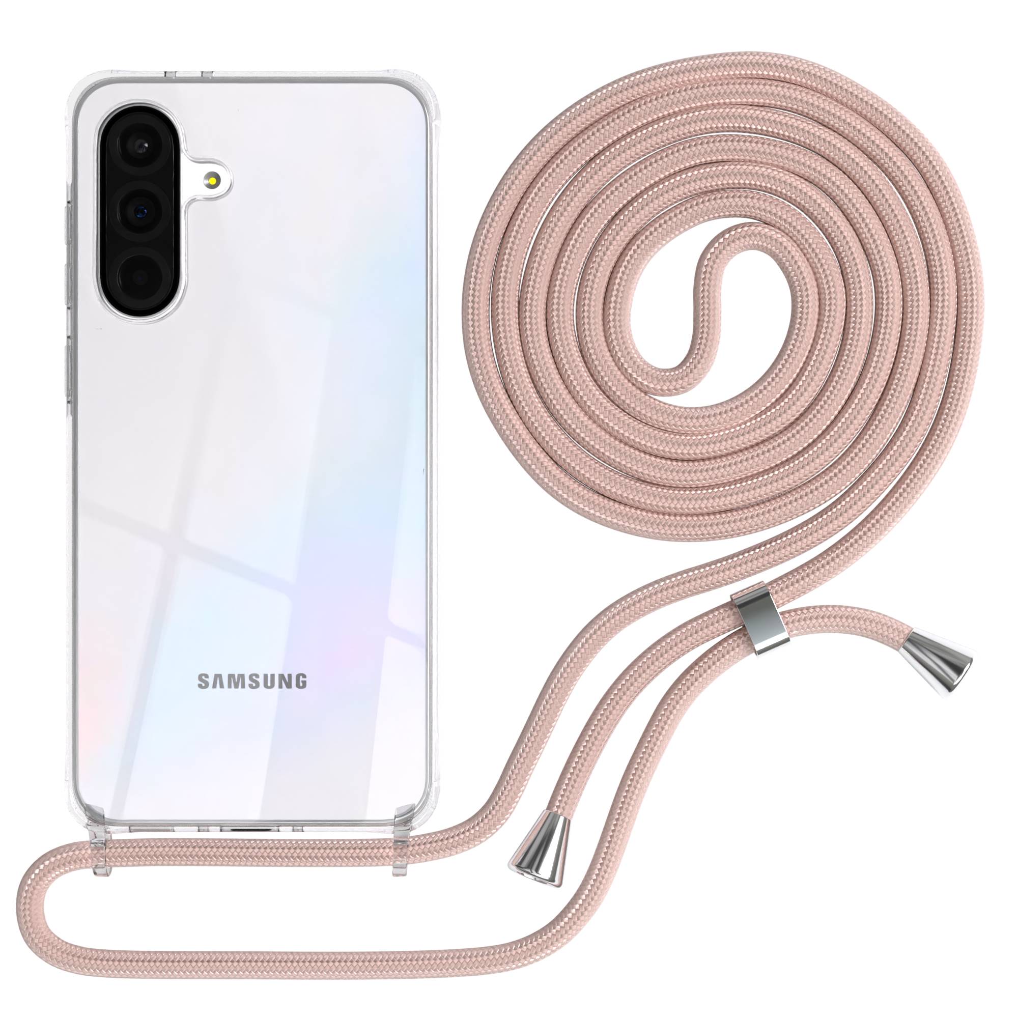 Galaxy A36 transparente Hülle + Kordel