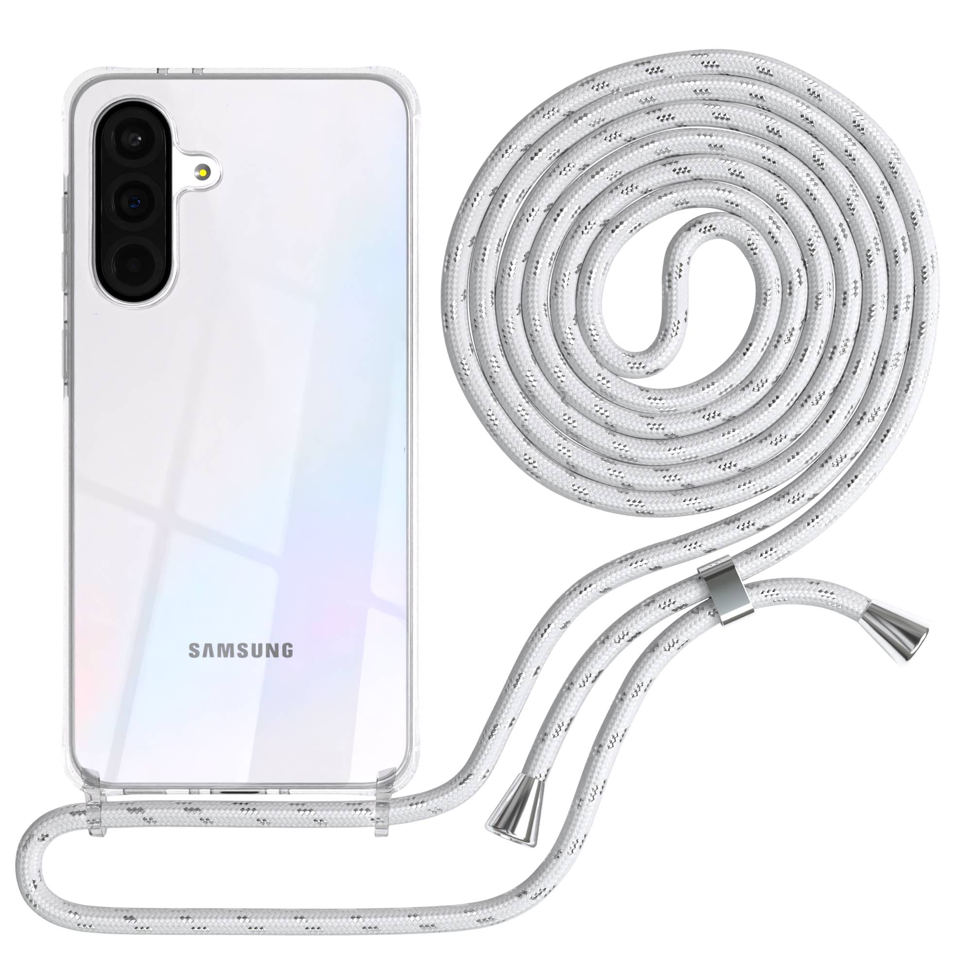 Galaxy A36 transparente Hülle + Kordel