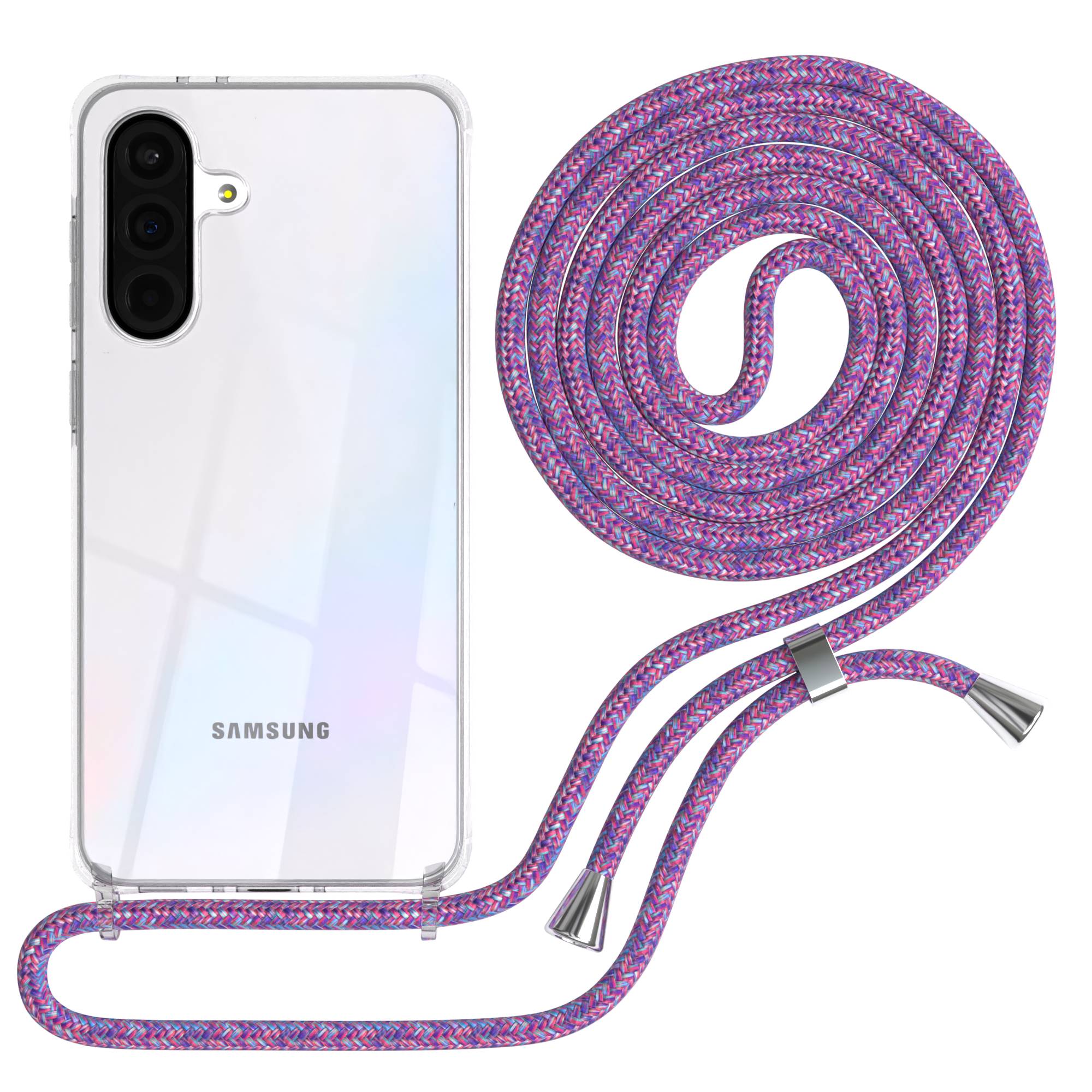 Galaxy A36 transparente Hülle + Kordel
