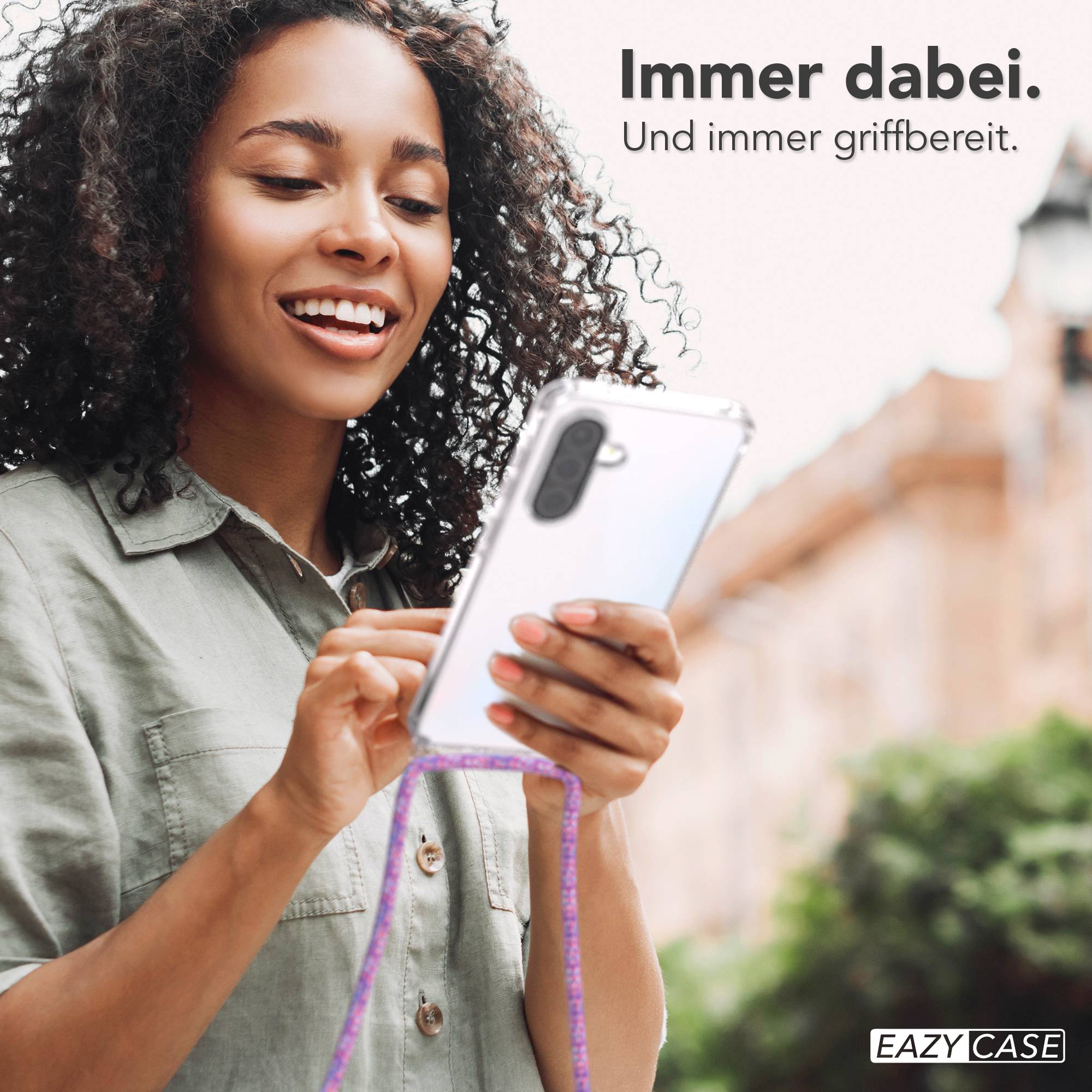 Galaxy A36 transparente Hülle + Kordel