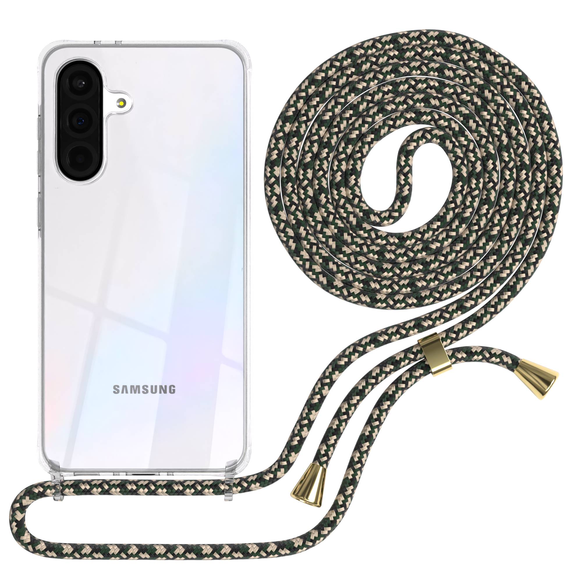 Galaxy A36 transparente Hülle + Kordel