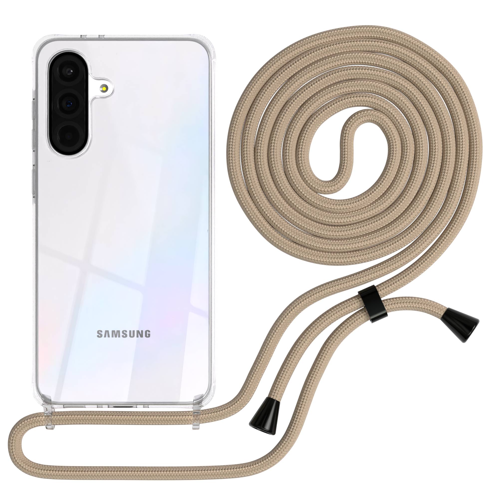Galaxy A36 transparente Hülle + Kordel