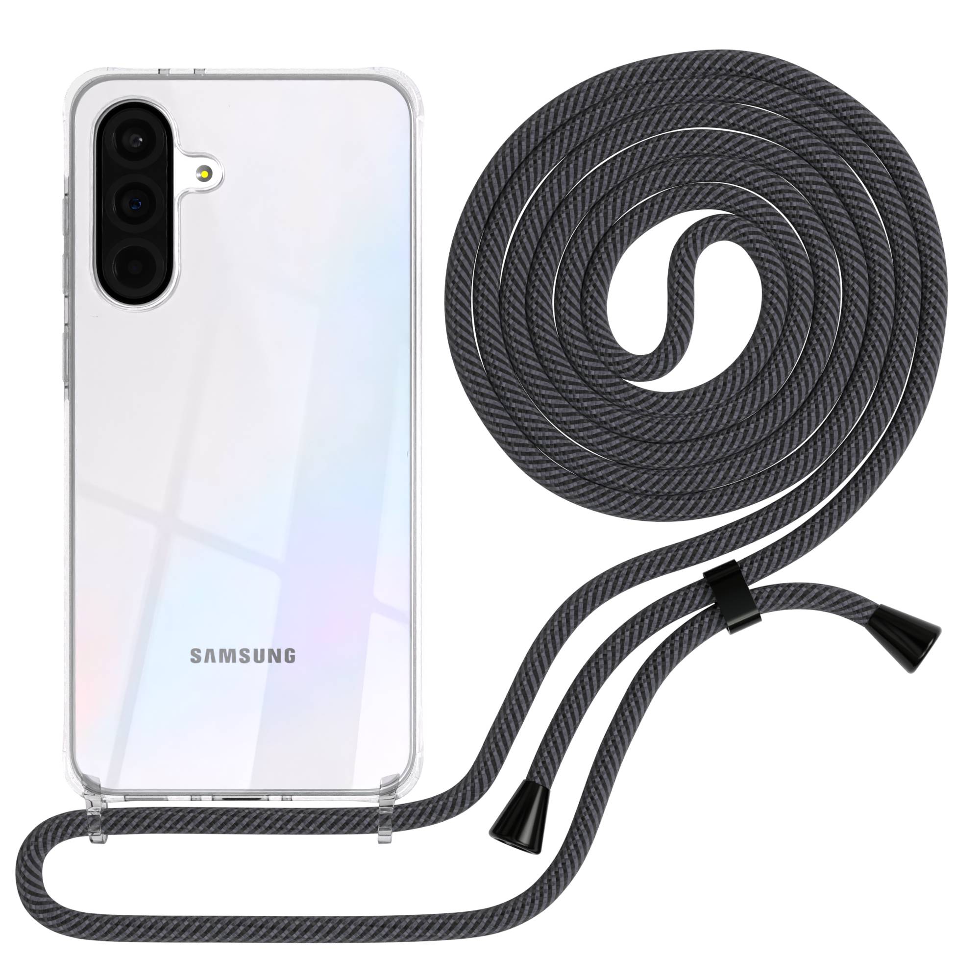 Galaxy A36 transparente Hülle + Kordel